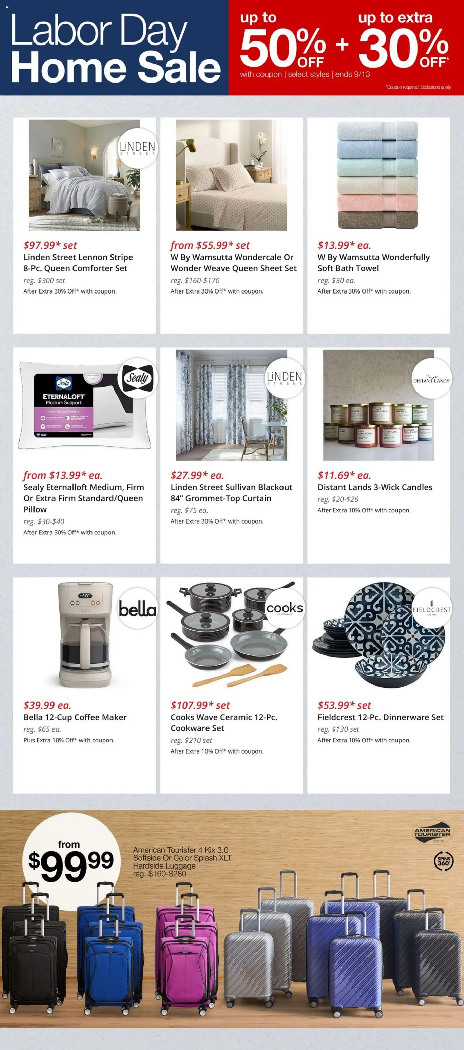 JCPenney Weekly Ad - valid from 09/08/2026 | Page: 8 | Products: Bath, Blush, Coffee, Cookware set