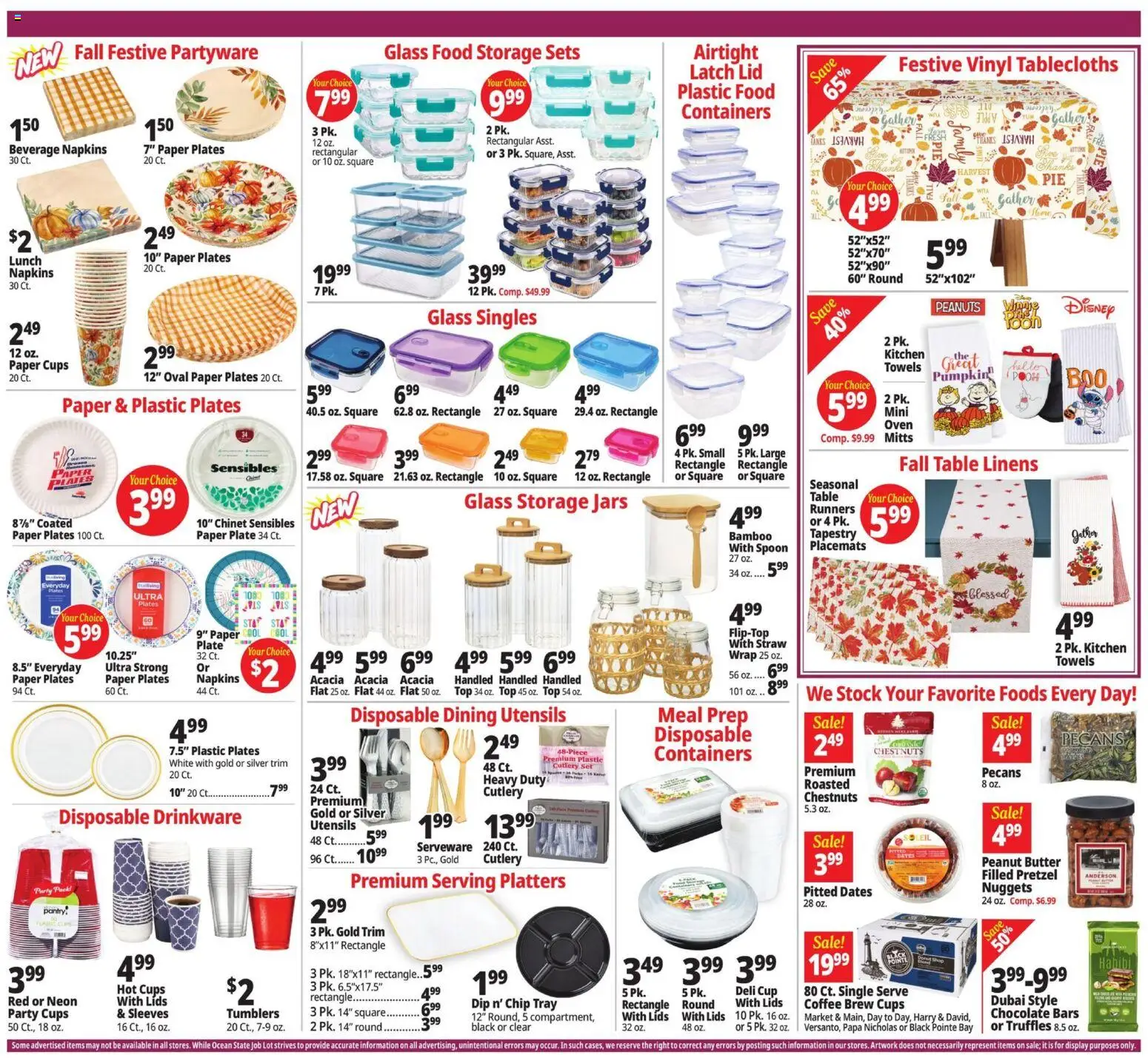Ocean State Job Lot Weekly Ad - MA - valid from 09/10/2026 | Page: 8 | Products: Trim, Coffee, Pumpkin, Oven