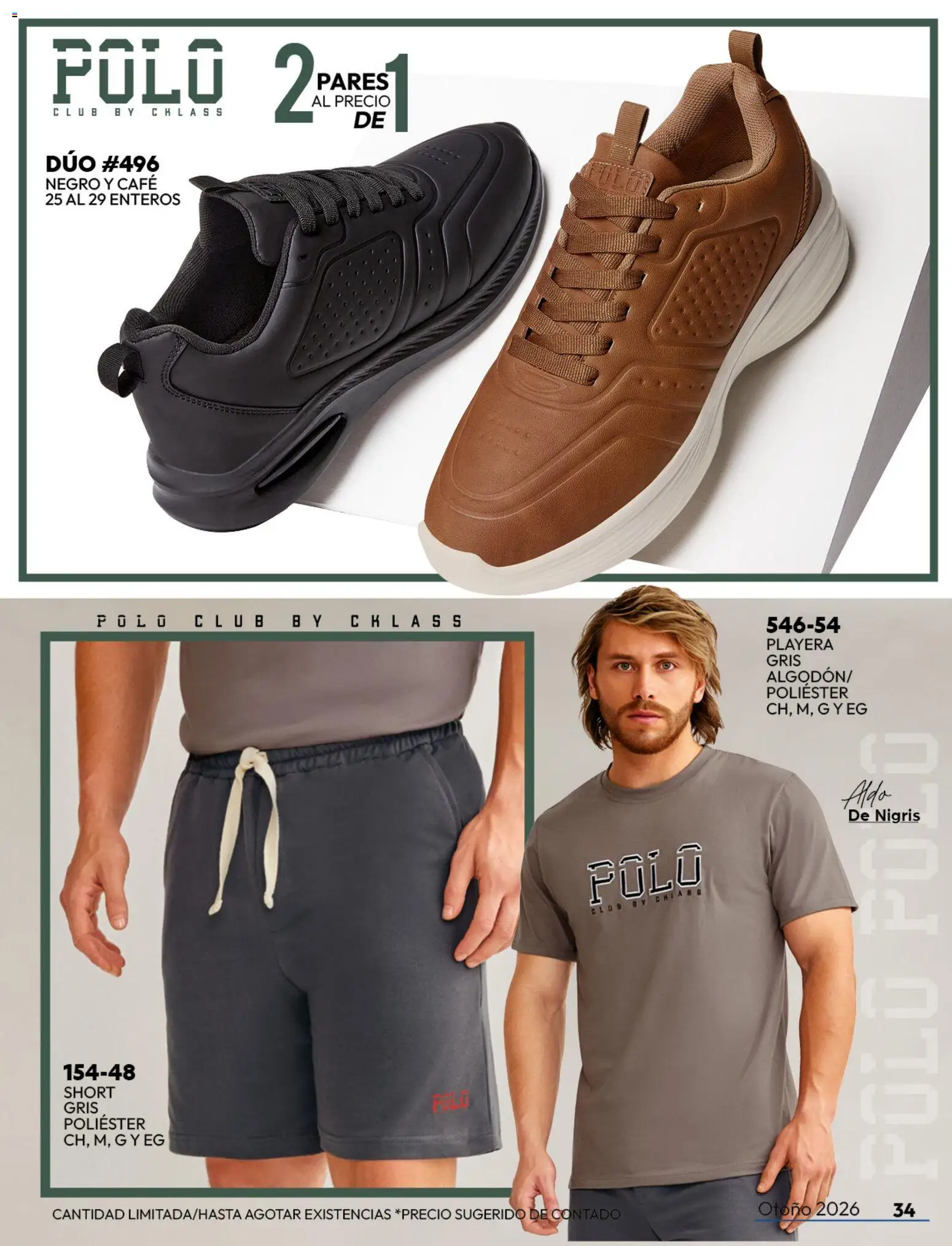 Nuevas ofertas de Cklass válidas en toda la República Mexicana desde el 08/07/2026. ¡Encuentra las mejores ofertas en Cklass catálogo Sportbrands caballero! | Página: 39 | Productos: Café, Playera, Short