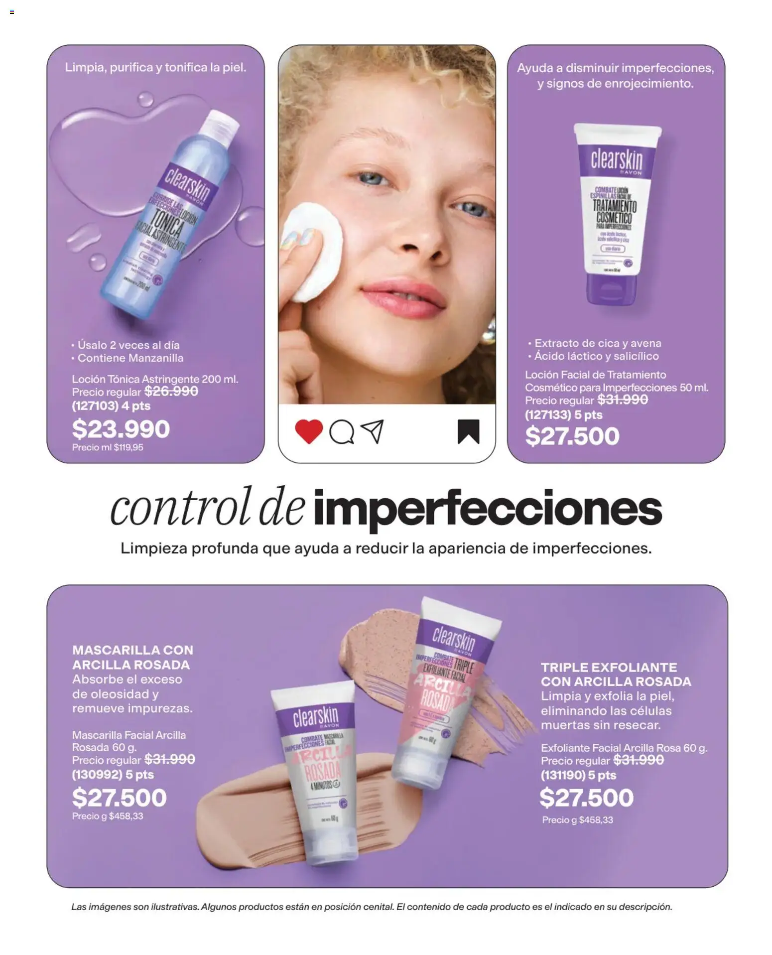 Avon revista - valida desde el 03/08/2026 | Página: 119 | Productos: Exfoliante facial, Avena, Loción, Mascarilla