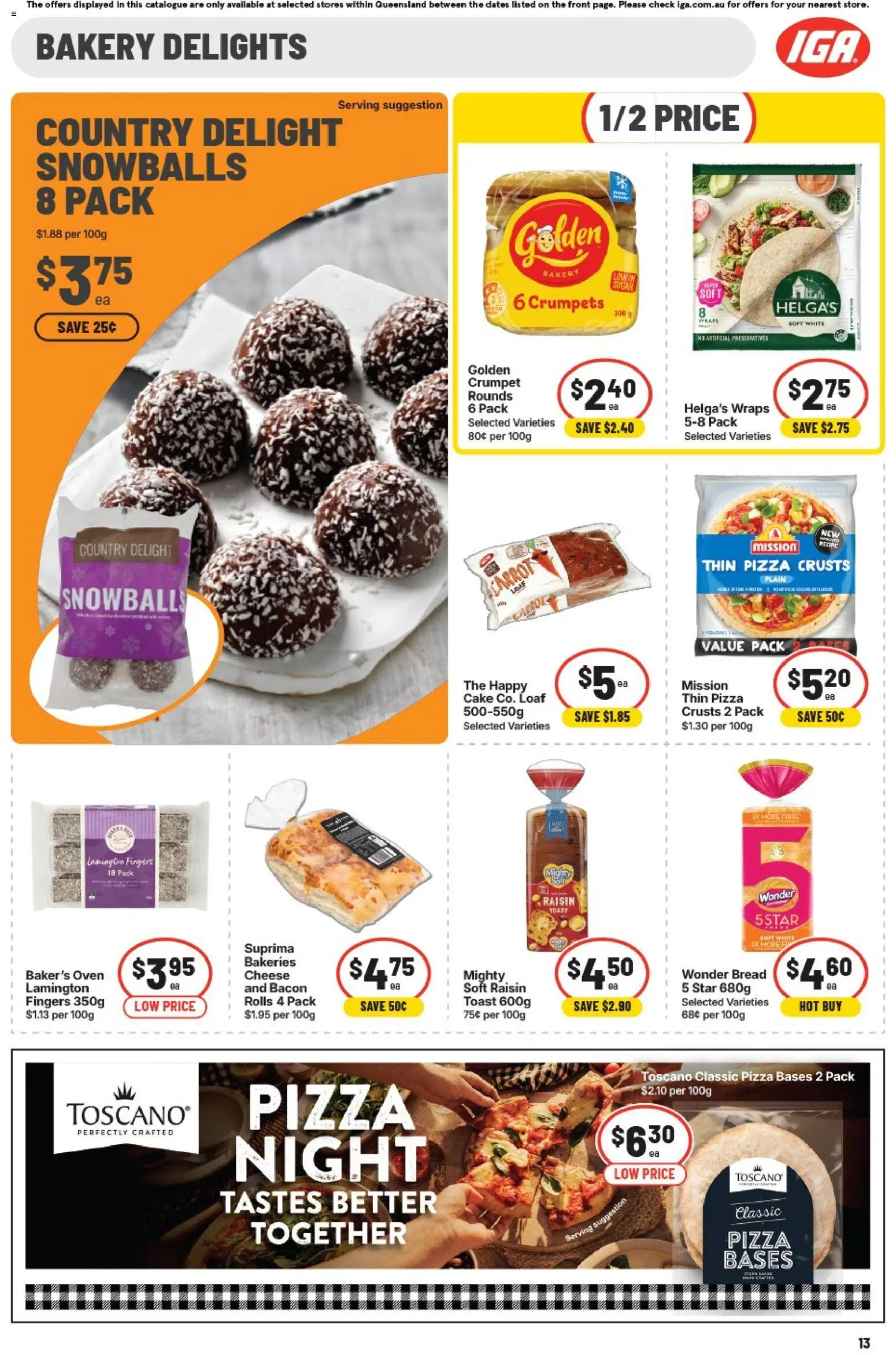 IGA catalogue - valid from 09/09/2026 | Page: 18 | Products: Champagne, Ham, Camembert, Roast
