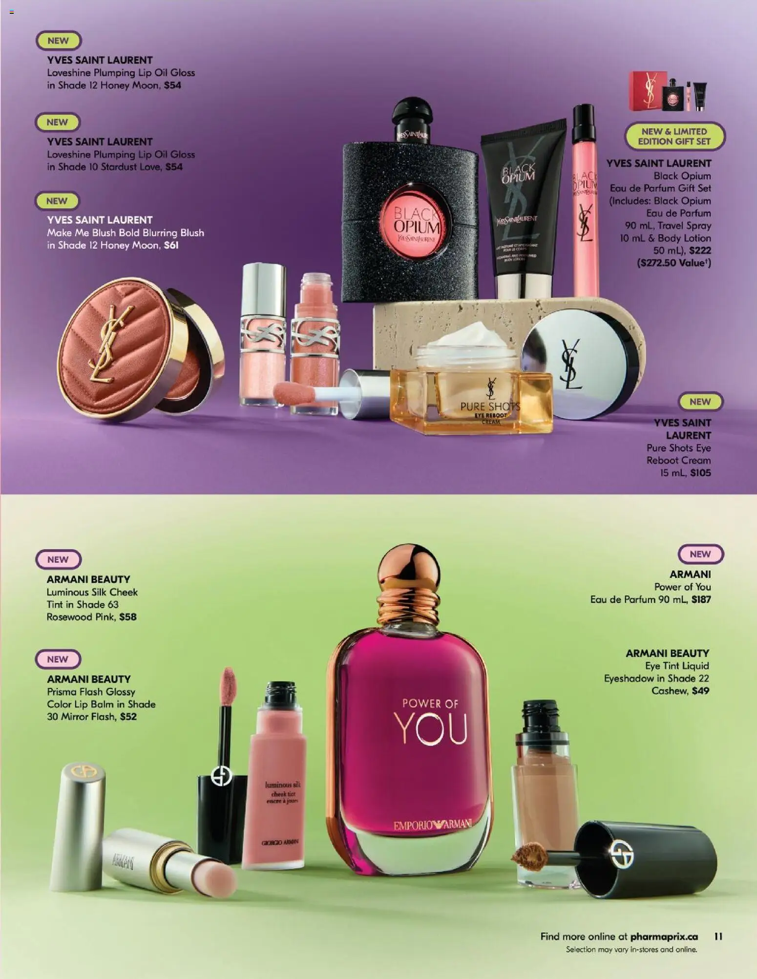 Pharmaprix flyer valid from 11.04.2026 | Page: 11 | Products: Perfume, Blush, Body lotion, Oil