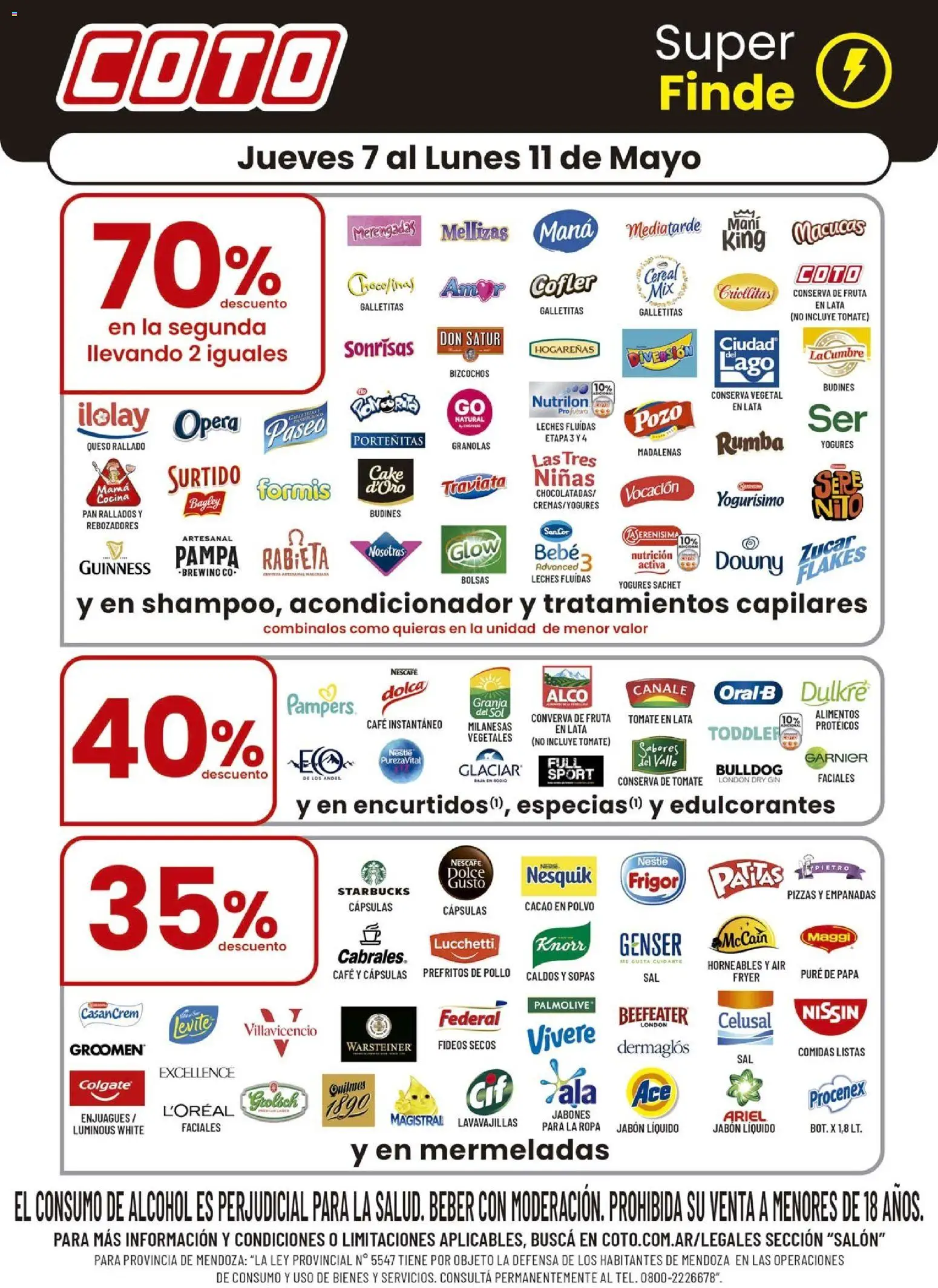 Coto - Salon A │ válido desde el 07.05.2026 | Página: 1 | Productos: Cocina, Polvo, Gin, Mani