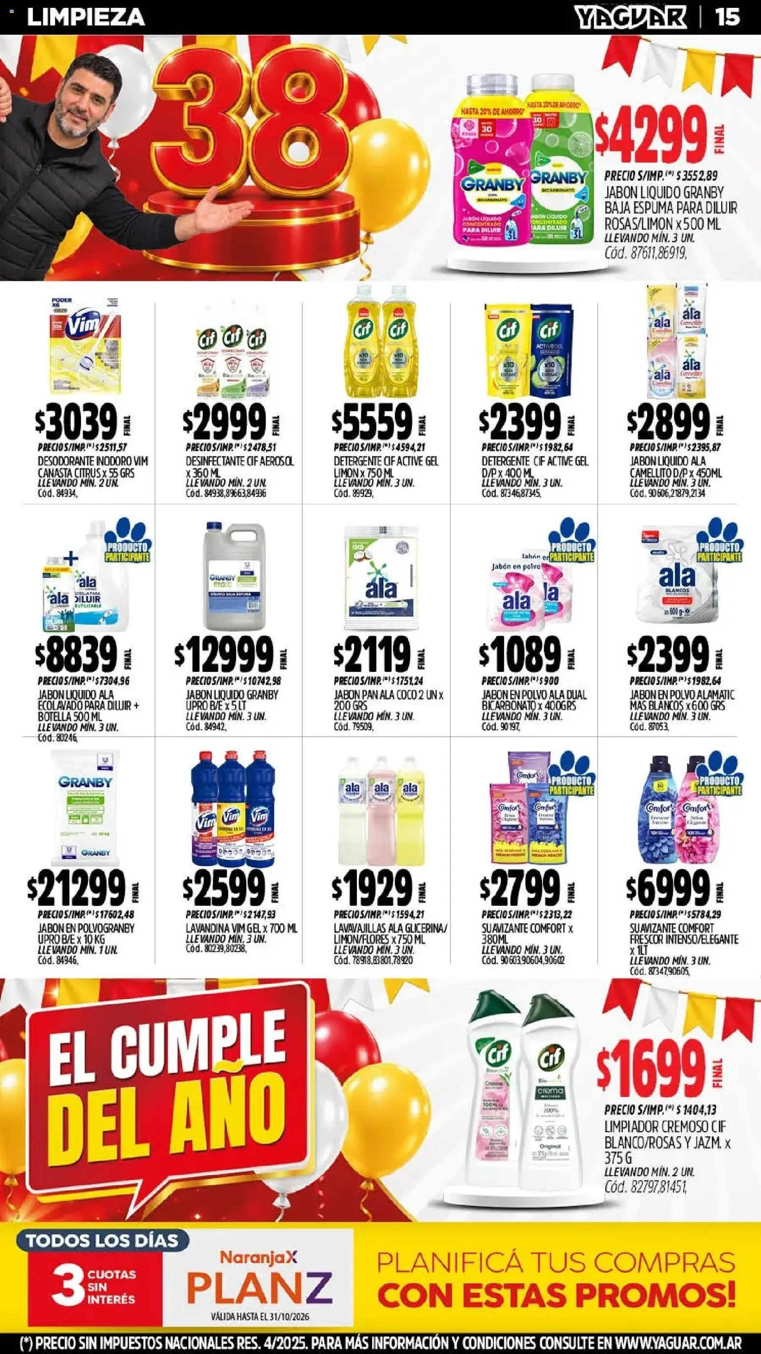 Yaguar catálogo │ válido desde el 19/10/2026 | Página: 17