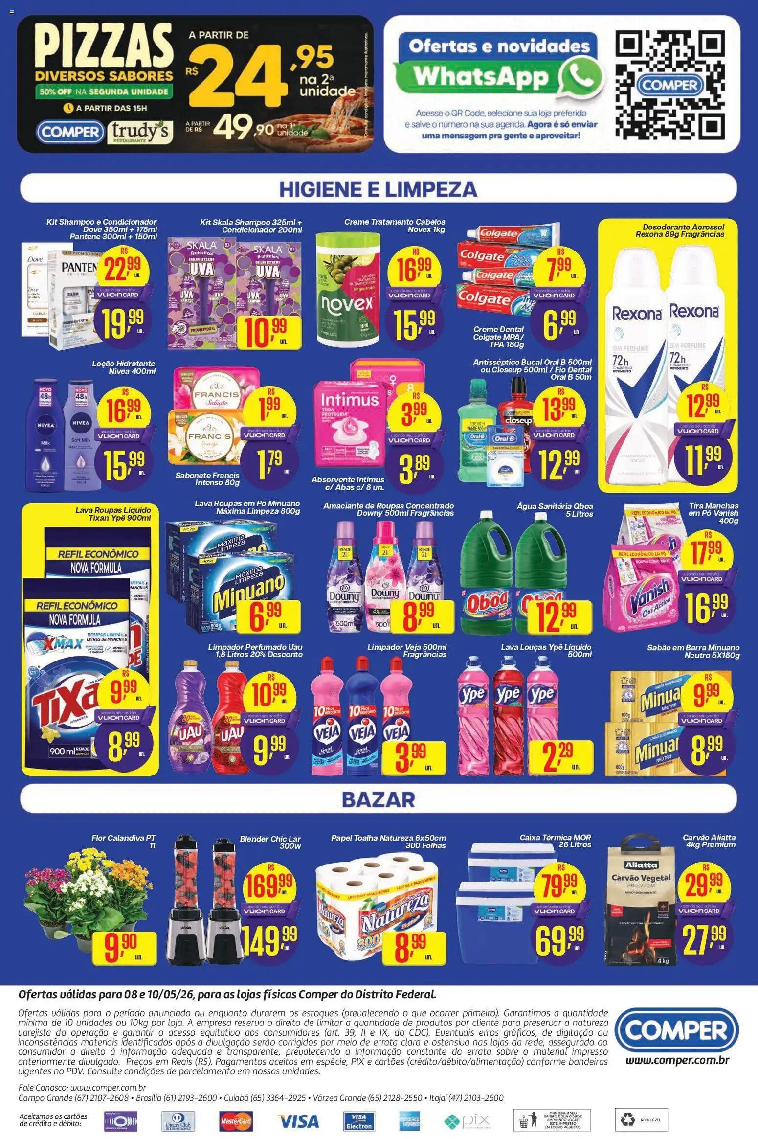Comper Folheto - válido de 08.05.2026 | Página: 4 | Produtos: Carvão vegetal, Pó, Rexona, Fio dental