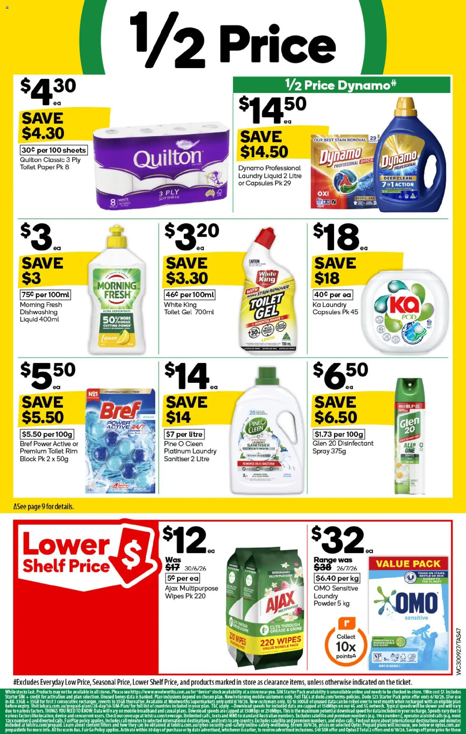 Woolworths catalogue - valid from 30/09/2026 | Page: 45 | Products: Stain remover, Date, Multipurpose, Video