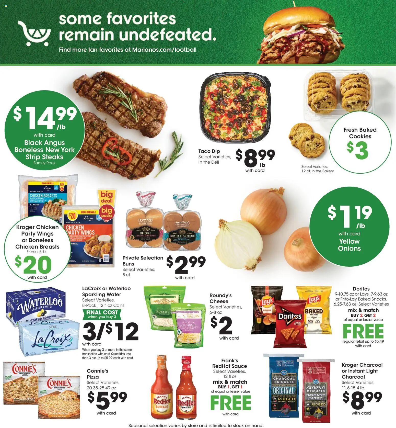Mariano's Weekly Ad - valid from 09/30/2026 | Page: 8 | Products: Brioche, Cheese, Pizza, Cookies