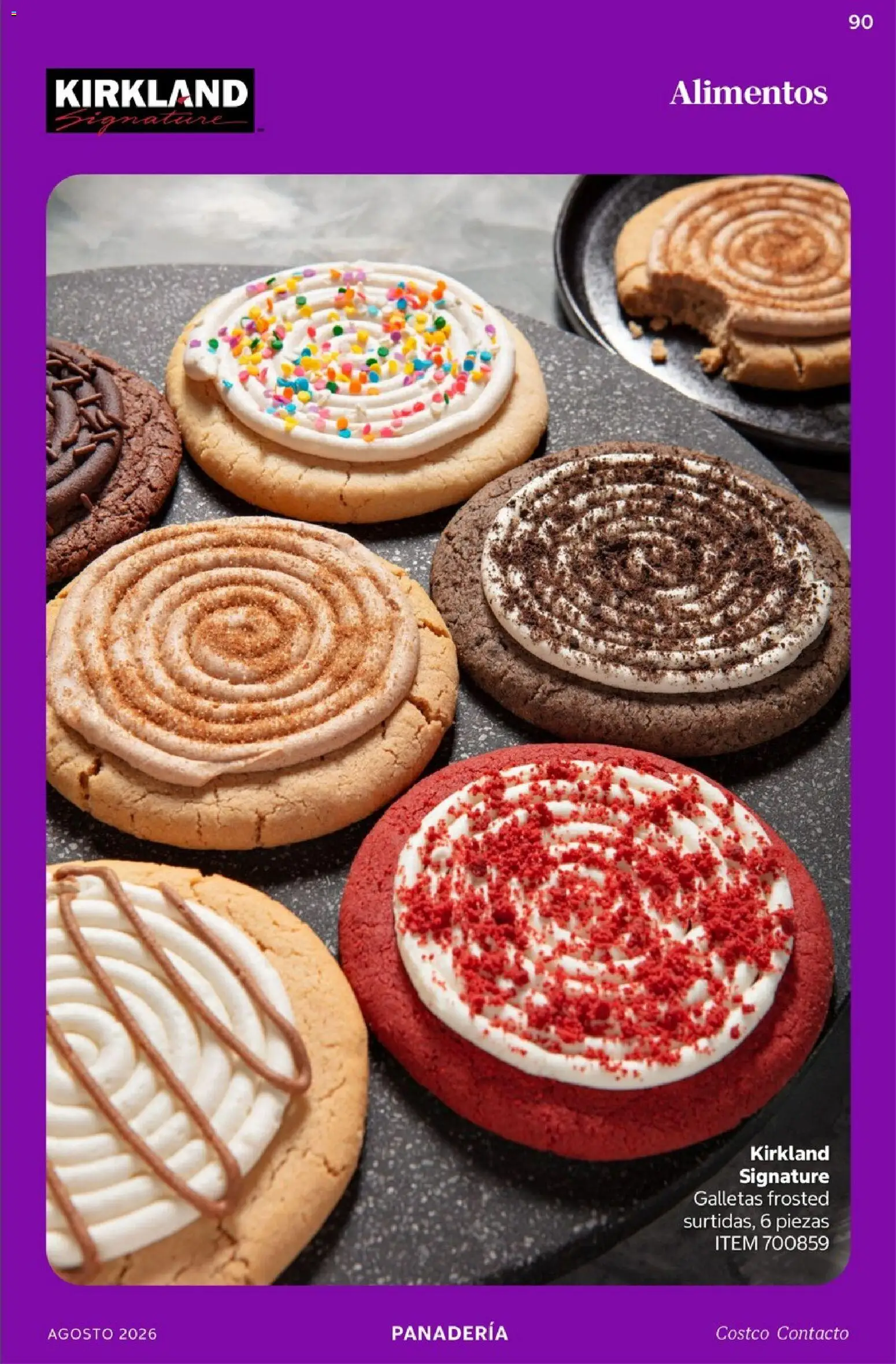 Nuevas ofertas de Costco válidas en toda la República Mexicana desde el 01/08/2026. ¡Encuentra las mejores ofertas en Costco catálogo Agosto! | Página: 90 | Productos: Galletas, Alimentos, Panadería