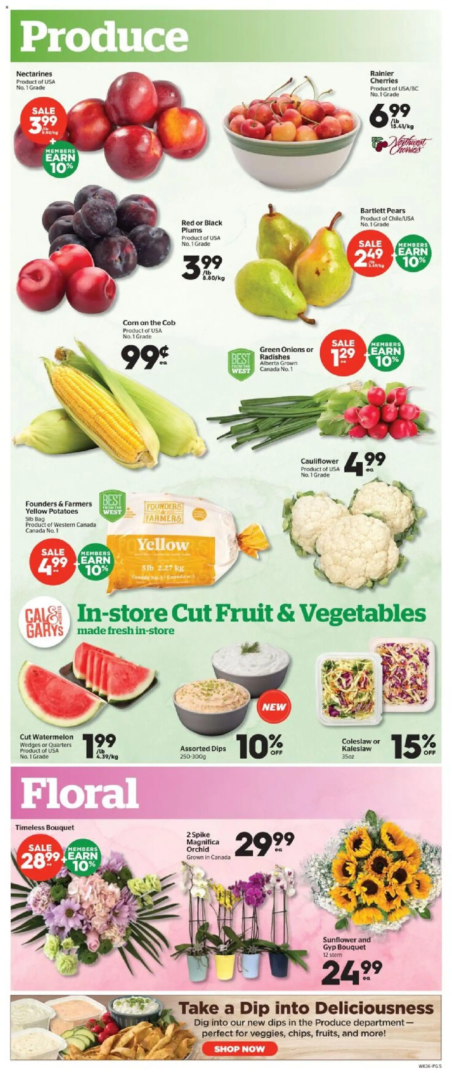 Calgary Co-op flyer valid from Jul 9, 2026 | Page: 5 | Products: Potatoes, Bag