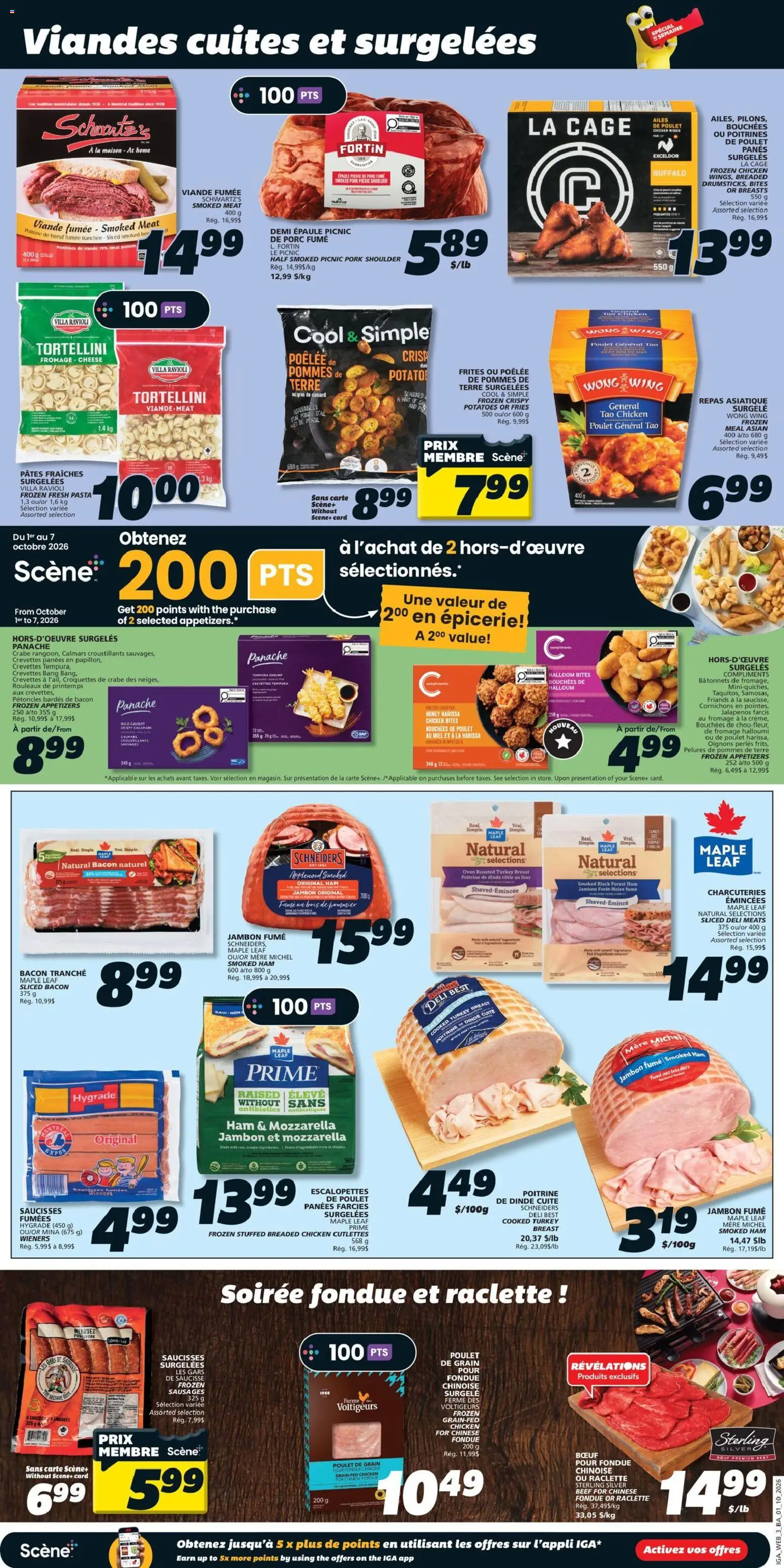 IGA flyer valid from Oct 1, 2026 | Page: 6 | Products: Pasta, Fries, Honey, Chicken