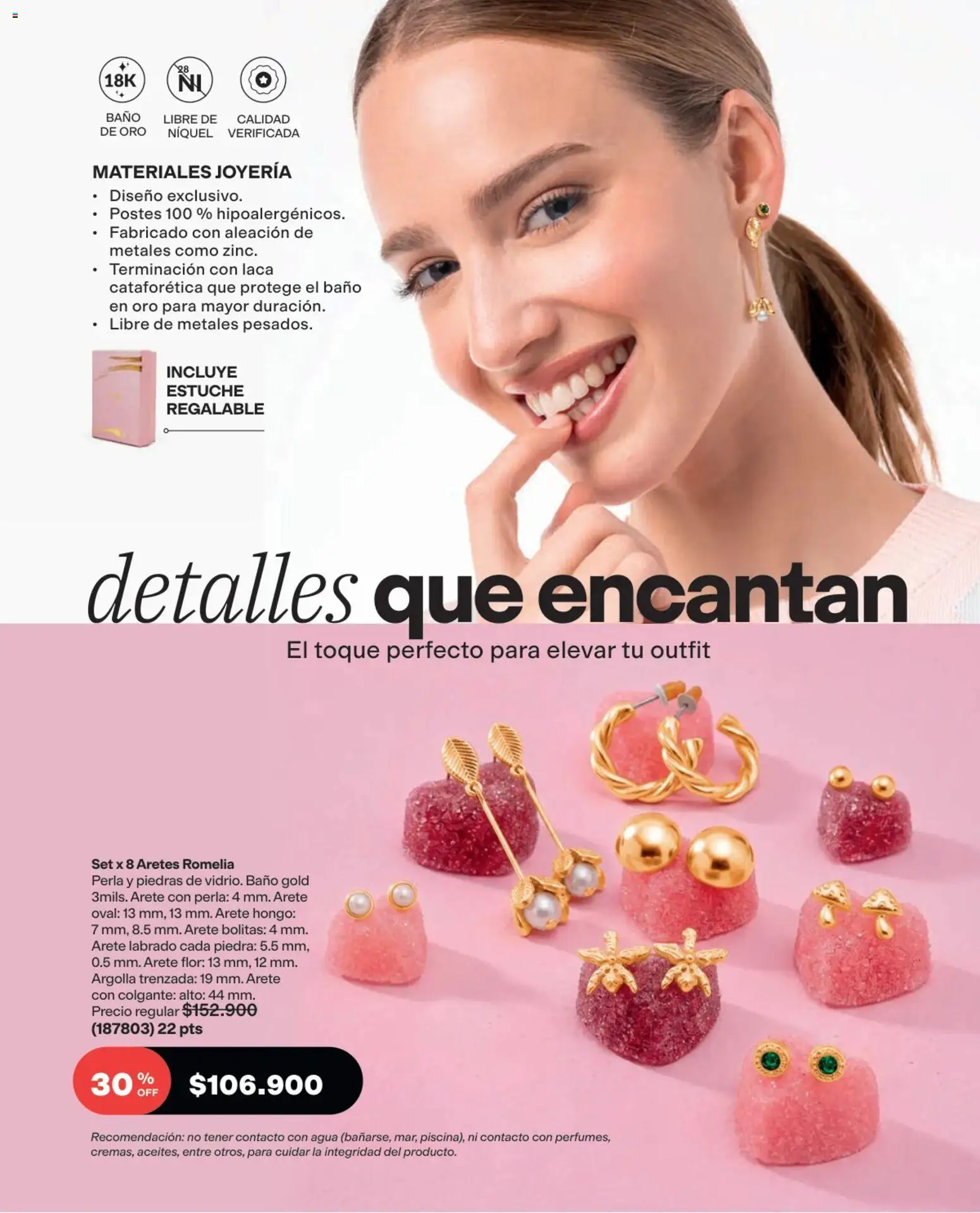 Avon revista - valida desde el 03/08/2026 | Página: 183 | Productos: Agua, Estuche, Aretes, Baño