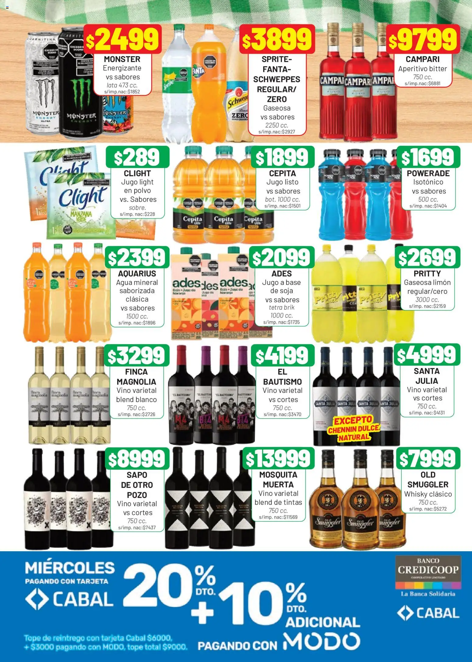 Almacor catálogo │ válido desde el 06/08/2026 | Página: 7 | Productos: Gaseosa, Manzana, Agua, Jugo