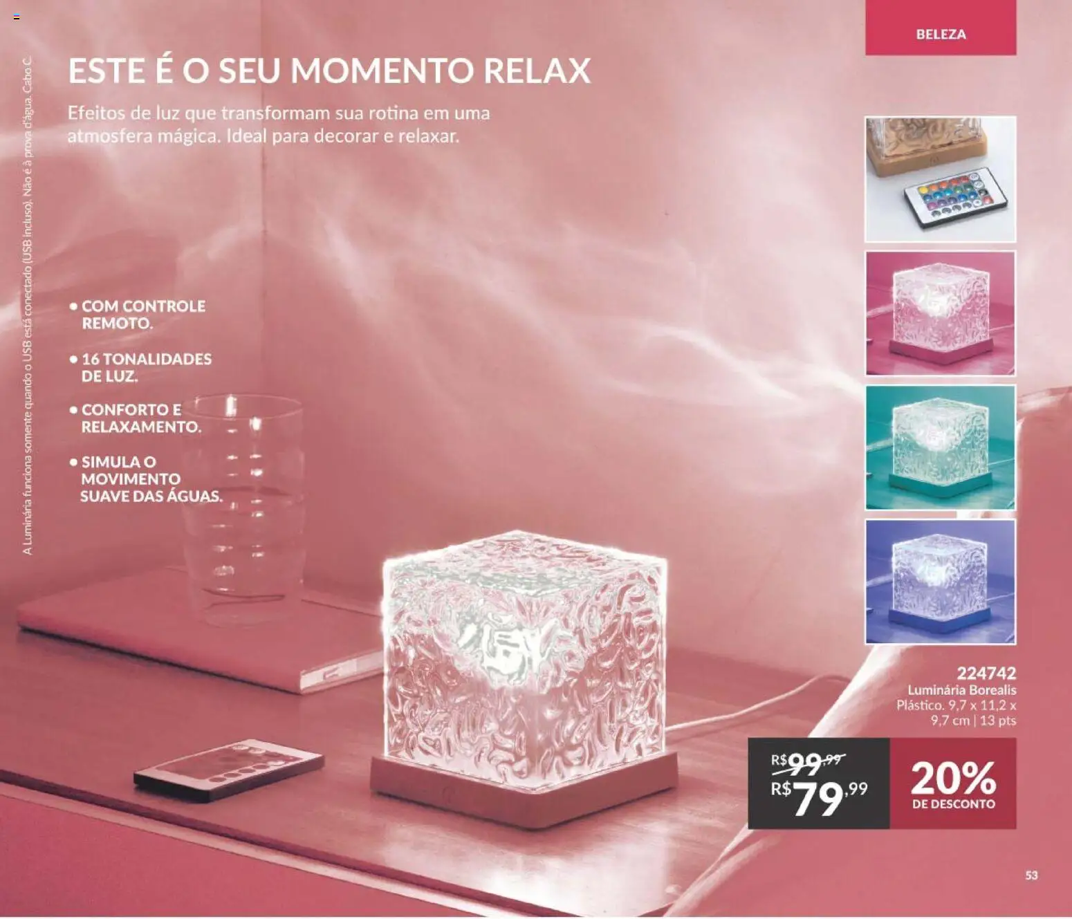 Avon Folheto - válido de 19/07/2026 | Página: 57 | Produtos: Luminária, Cabo, USB
