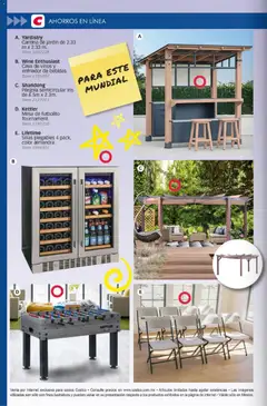 Vista previa de Costco Revista Junio 2026, nuevo folleto de la tienda, válido en México a partir del 01.06.2026 | Página: 90 | Productos: Pérgola, Cava, Mesa