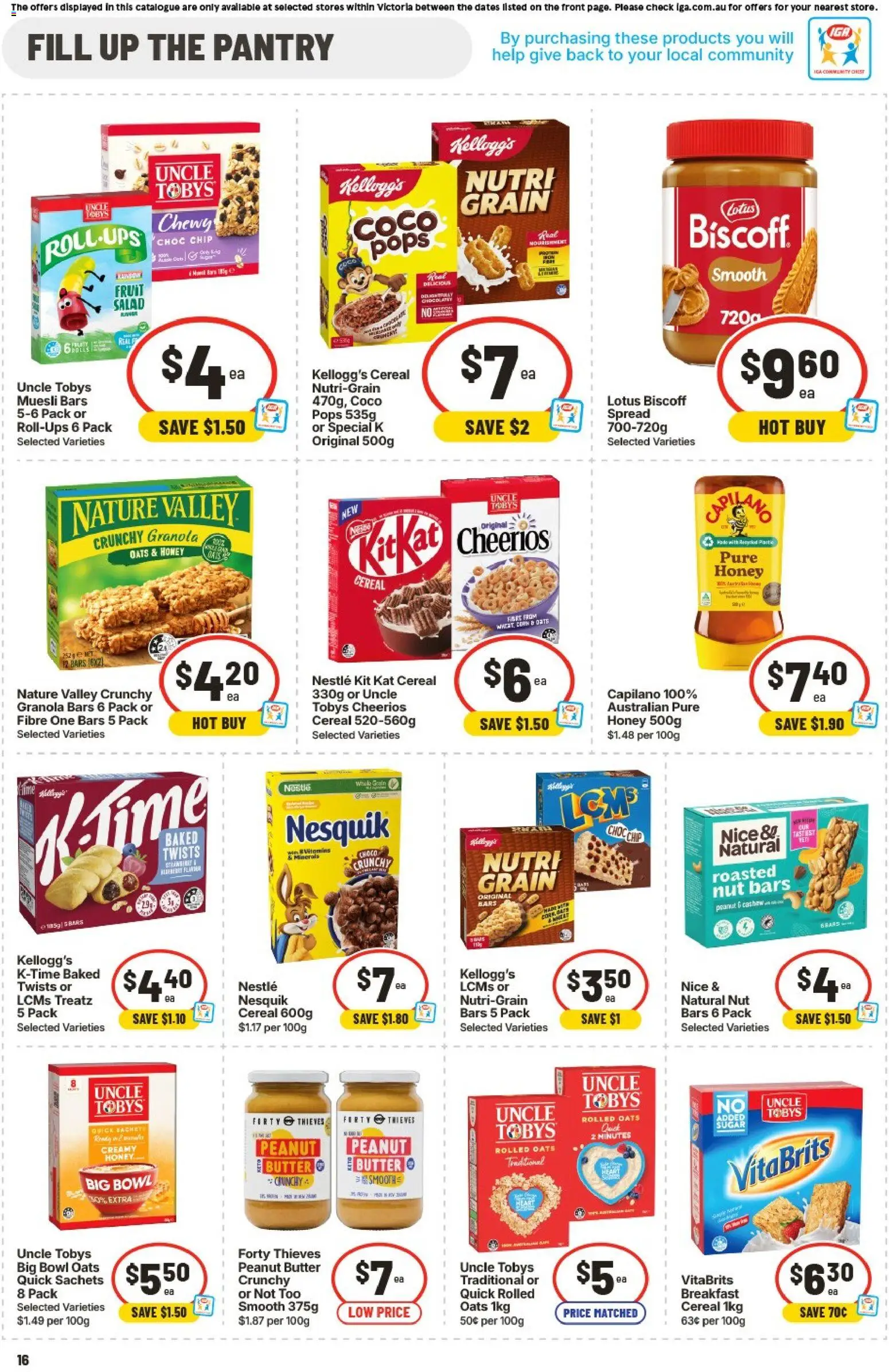 IGA catalogue - valid from 05/08/2026 | Page: 17 | Products: Butter, Honey, Cereal, Salad