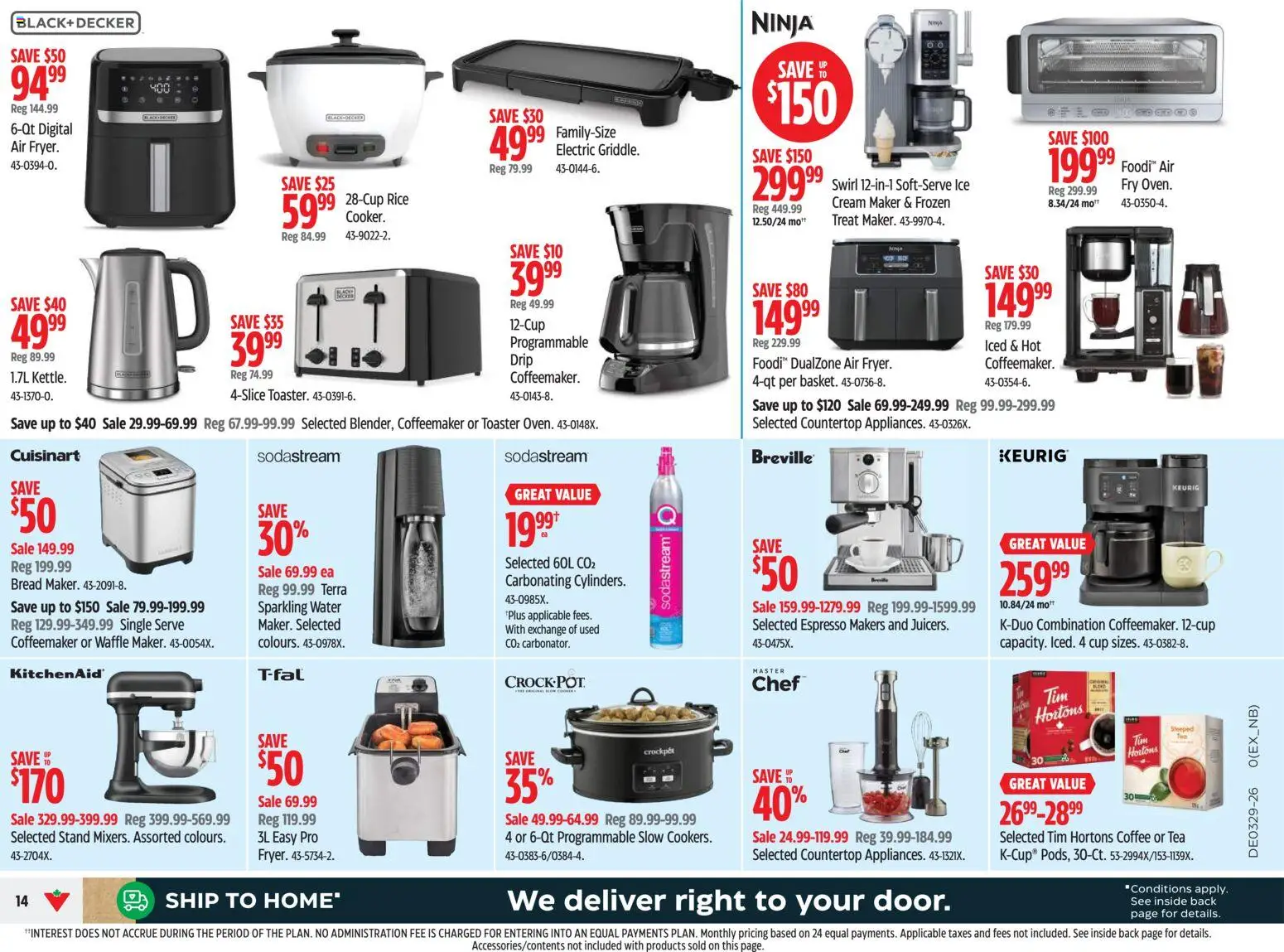 Canadian Tire flyer valid from Jul 16, 2026 | Page: 14 | Products: Rice, Ice cream, Bread, Ice