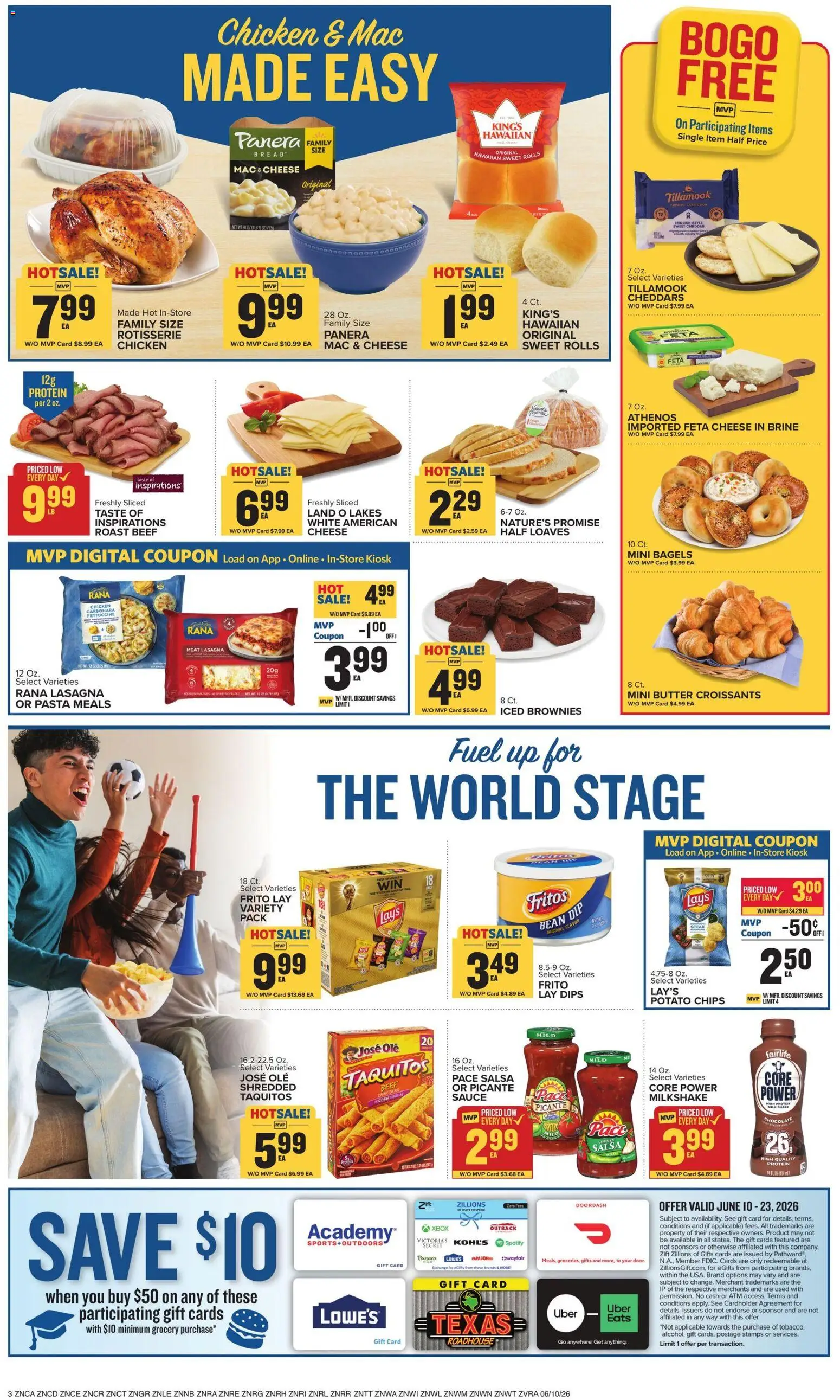 Food Lion Weekly Ad - valid from 10.06.2026 | Page: 6 | Products: Bread, Pasta, Chips, Xbox