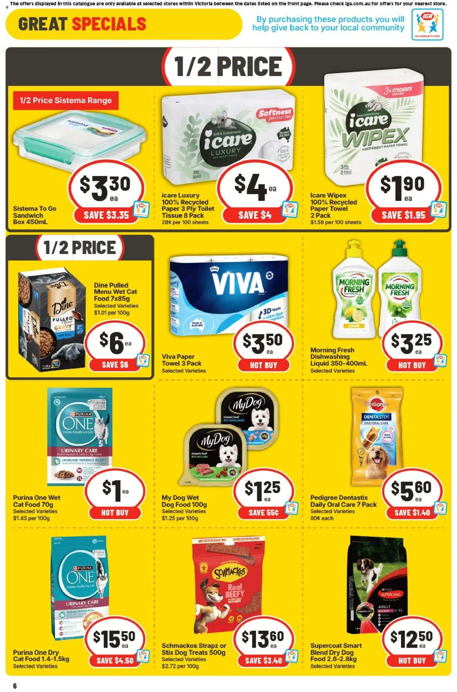 IGA catalogue - valid from 19/08/2026 | Page: 7 | Products: Food, Toilet, Toilet paper, Sustainable