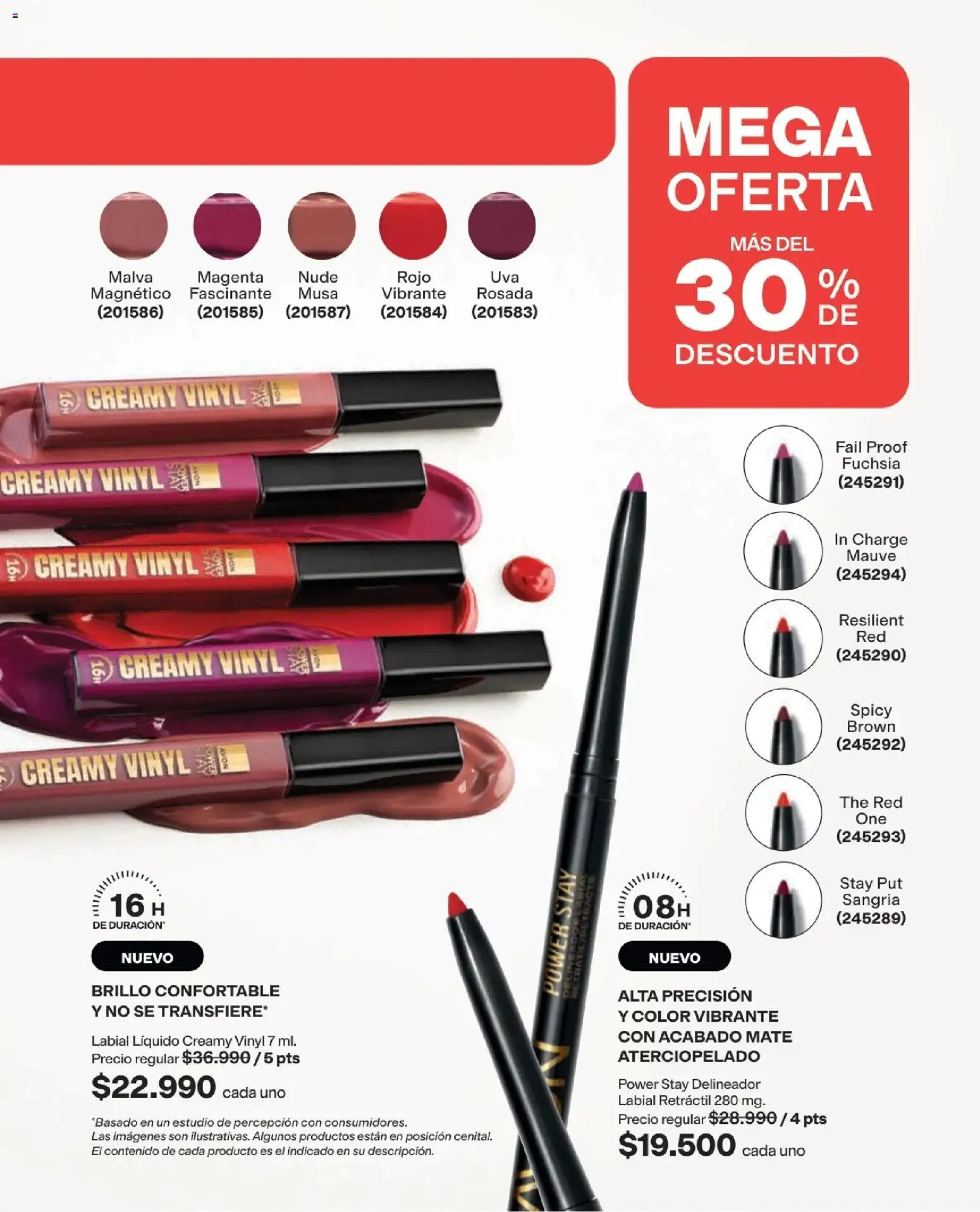 Avon revista - valida desde el 19/09/2026 | Página: 34 | Productos: Brillo, Delineador