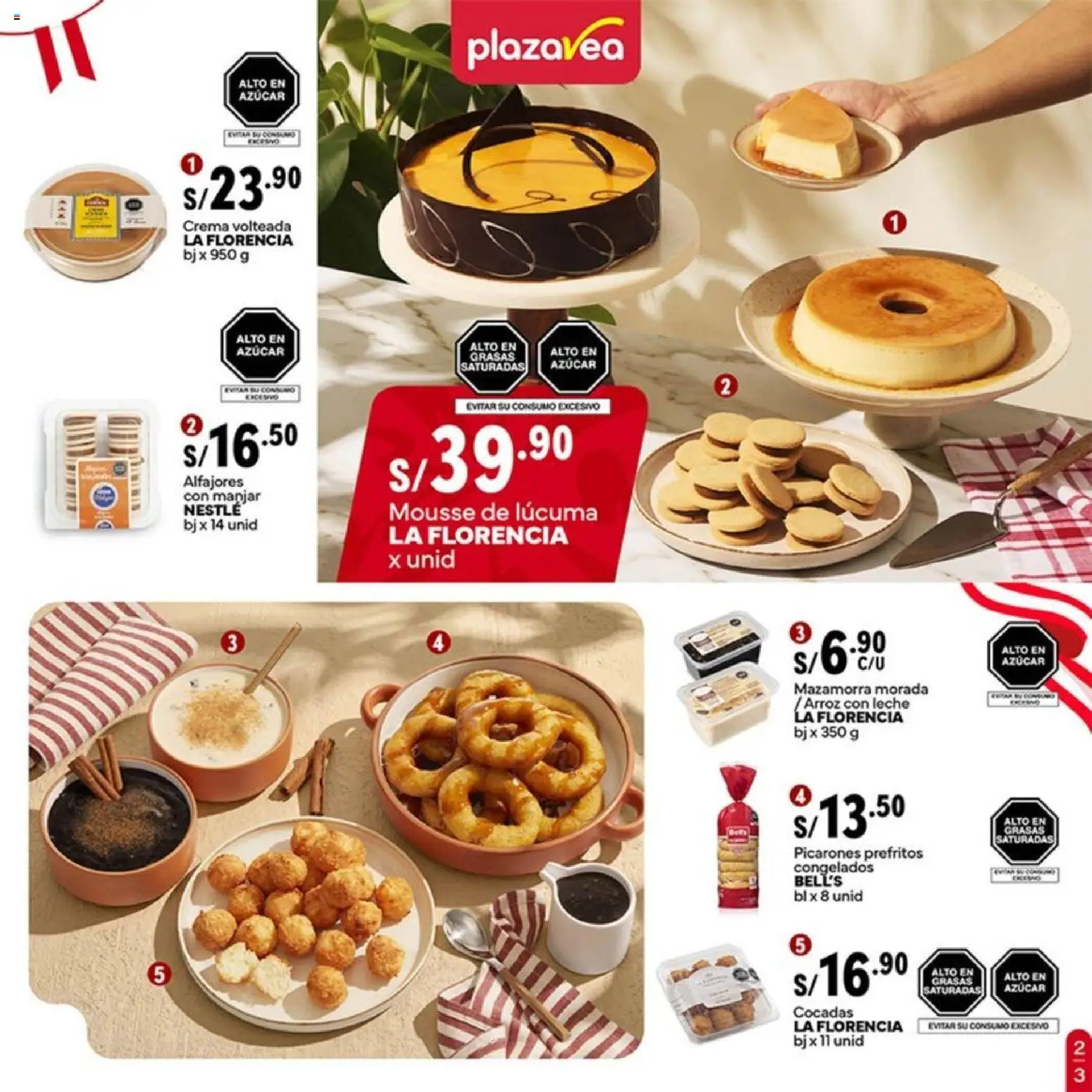 Catálogo Plaza Vea válido desde 13/07/2026 | Página: 3 | Productos: Leche, Arroz, Crema