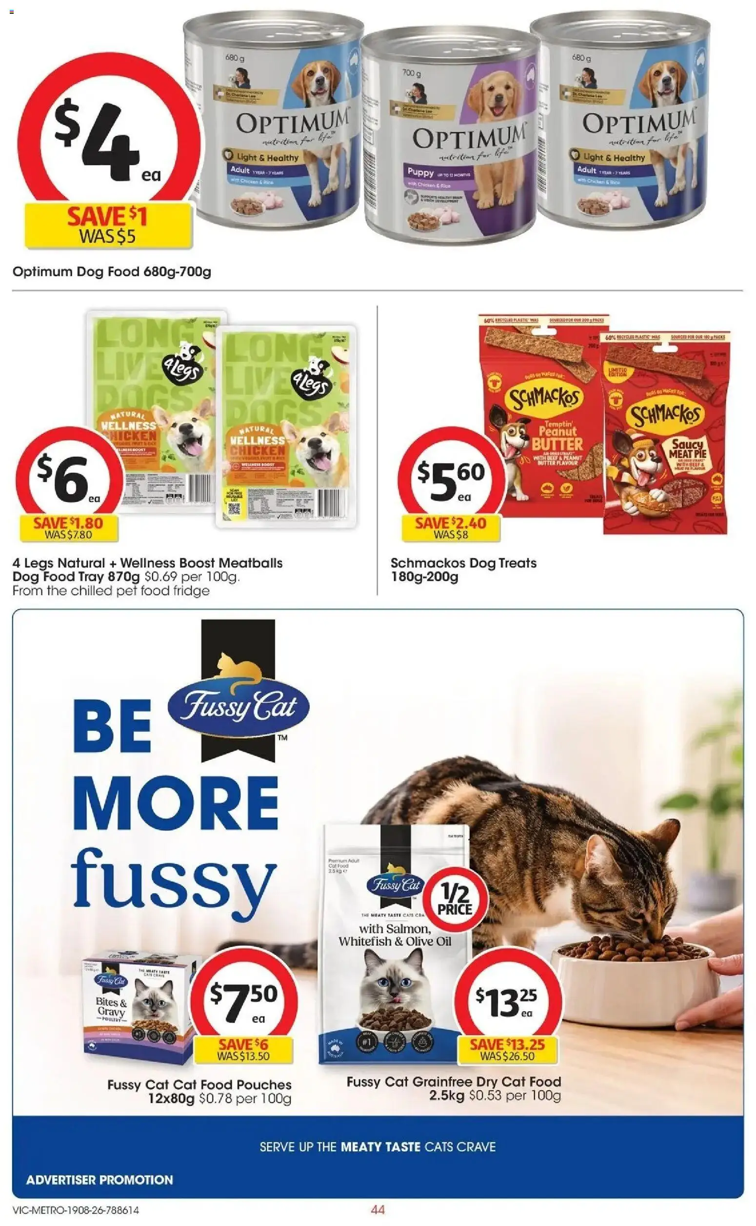 Coles catalogue - valid from 19/08/2026 | Page: 44 | Products: Oil, Beef, Olive oil, Dog food