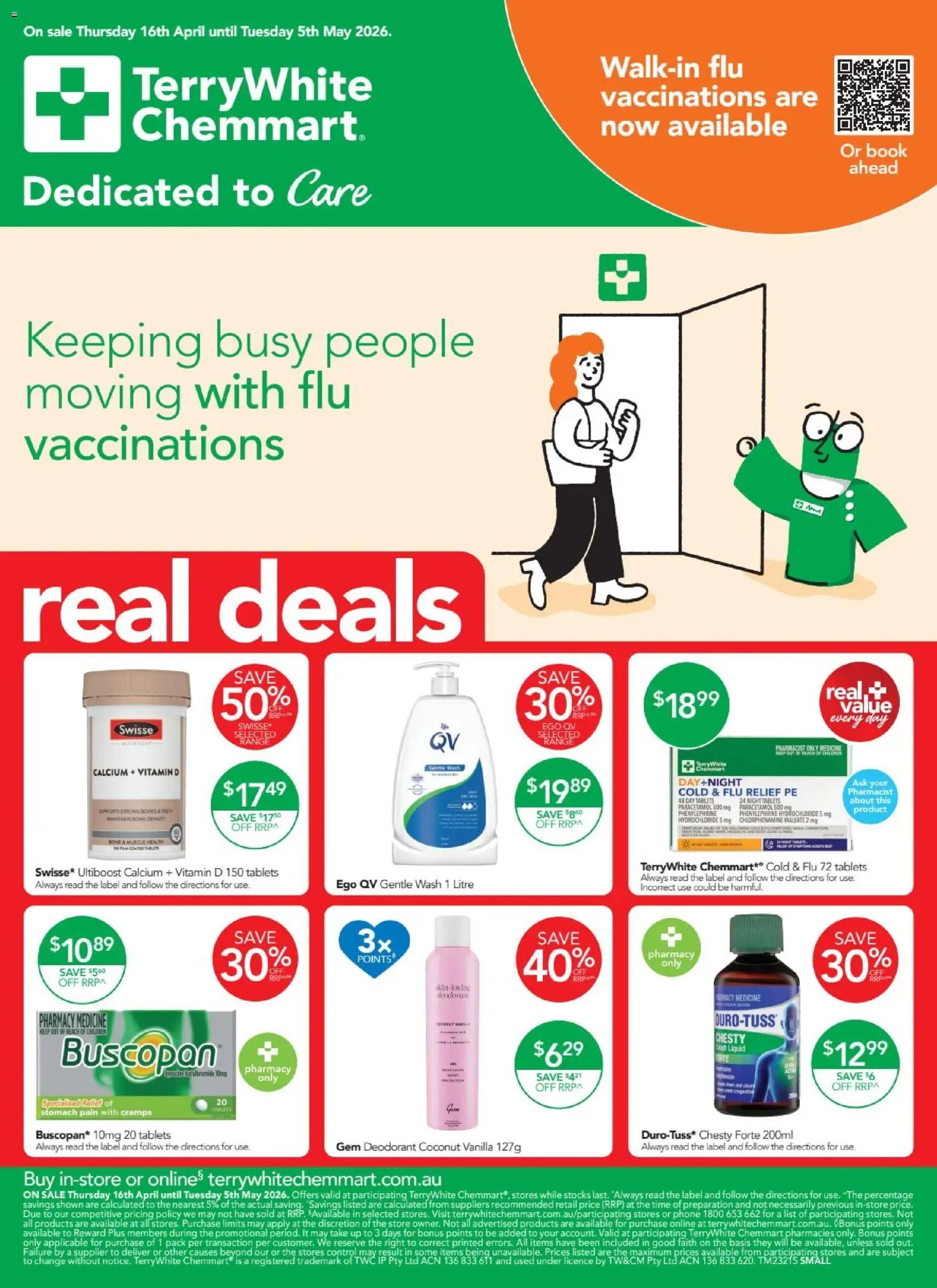 Terry White catalogue - valid from 16.04.2026 | Page: 1 | Products: Gem, Deodorant, Phone, Tablets