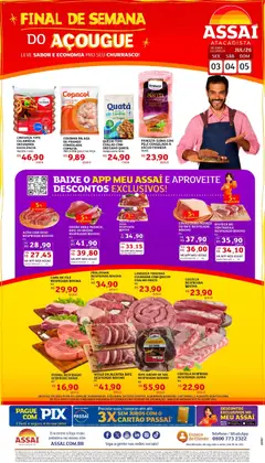 Assaí Atacadista ofertas - PA - Pré-Visualização do folheto da loja Assaí Atacadista, válido de 03/07/2026 | Página: 1 | Produtos: Acém, Pernil, Queijo, Carne