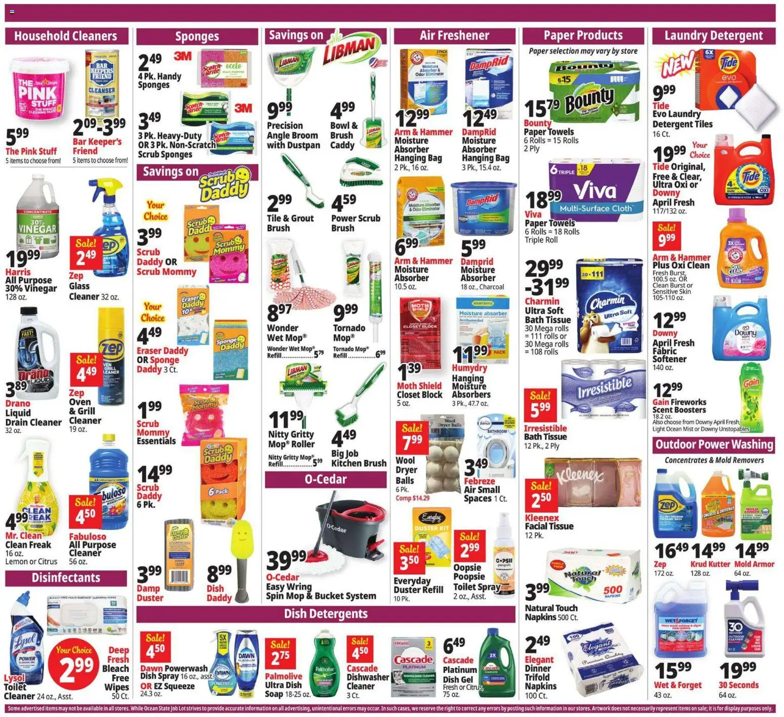 Ocean State Job Lot Weekly Ad - valid from 30.04.2026 | Page: 22 | Products: Brush, Soap, Sponge, Bag