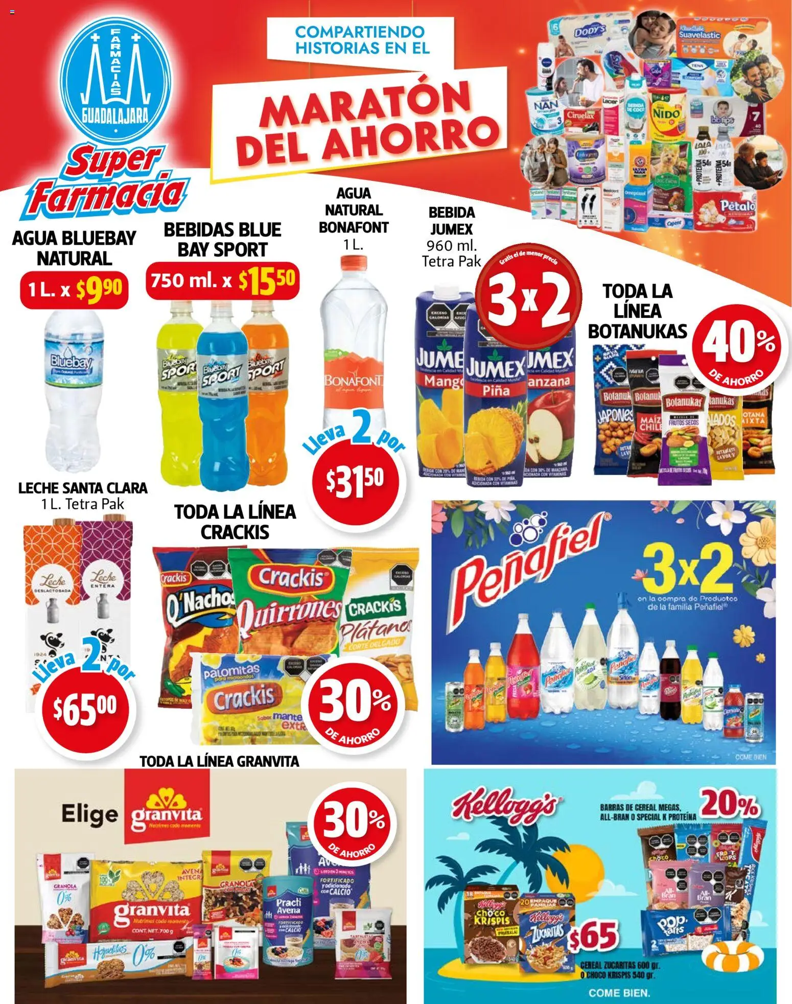 Nuevas ofertas de Farmacia Guadalajara válidas en toda la República Mexicana desde el 15.03.2026. ¡Encuentra las mejores ofertas en Farmacia Guadalajara catálogo! | Página: 1 | Productos: Maíz, Avena, Agua, Leche