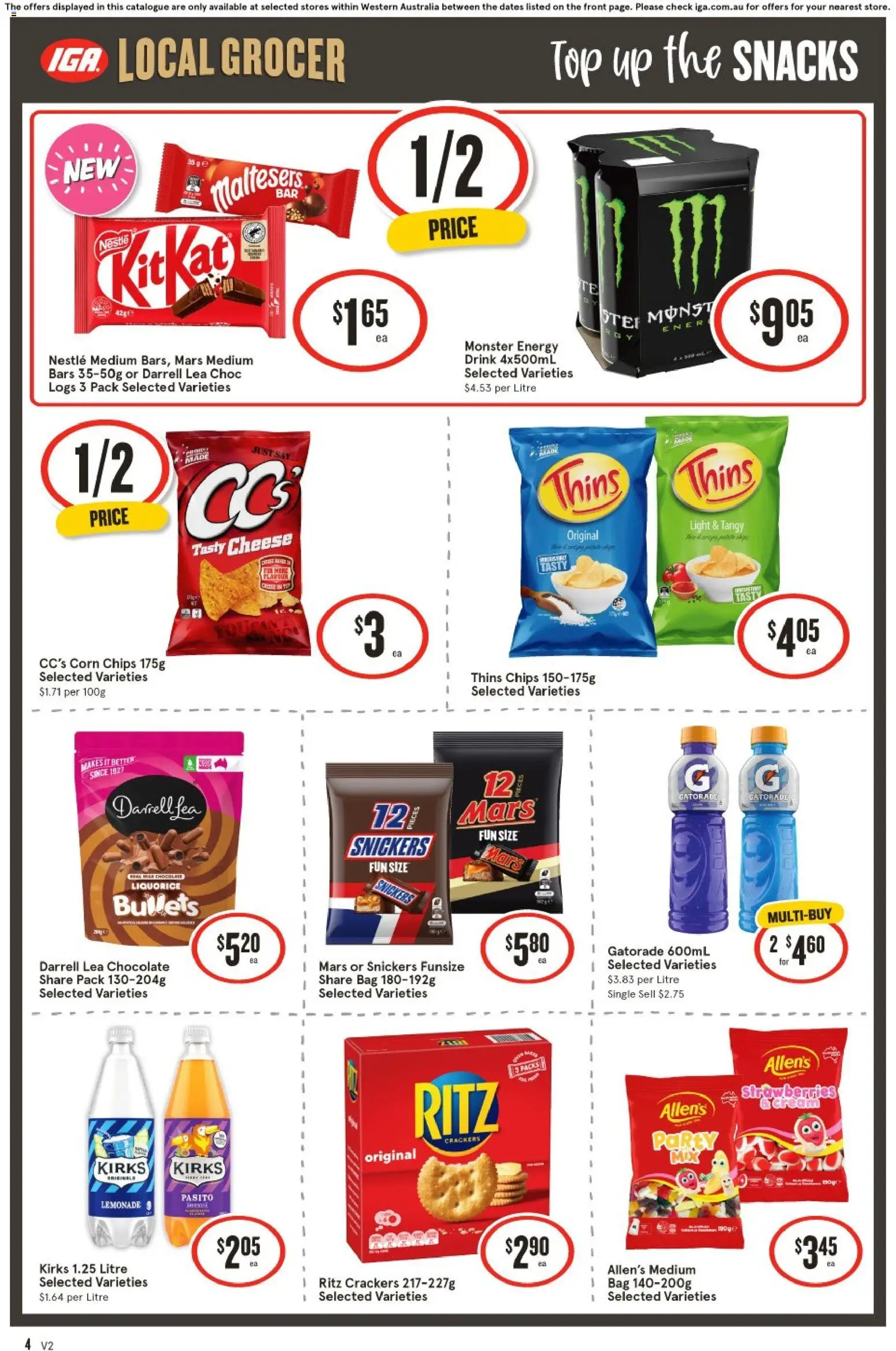 IGA catalogue - valid from 08/07/2026 | Page: 5 | Products: Crackers, Cheese, Chips, Bag