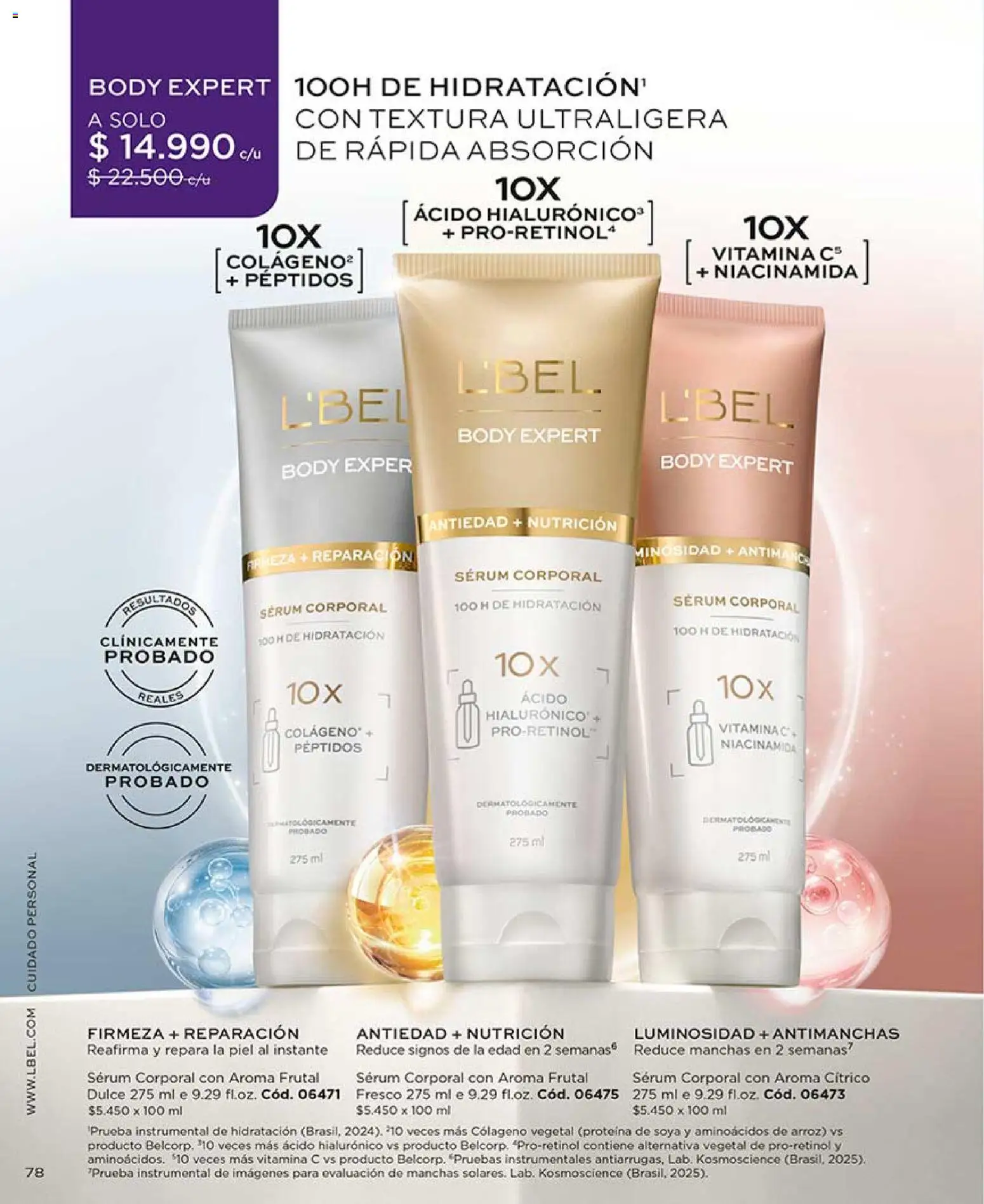 Catálogo L'Bel Campaña 9 │ válido desde el 17.05.2026 | Página: 78 | Productos: Body, Arroz, Serum