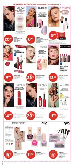 Preview of Pharmaprix weekly flyer / circulaire from shop Pharmaprix valid from 12.06.2026 | Page: 12 | Products: Lipstick, Lip gloss, Shoes, Butter