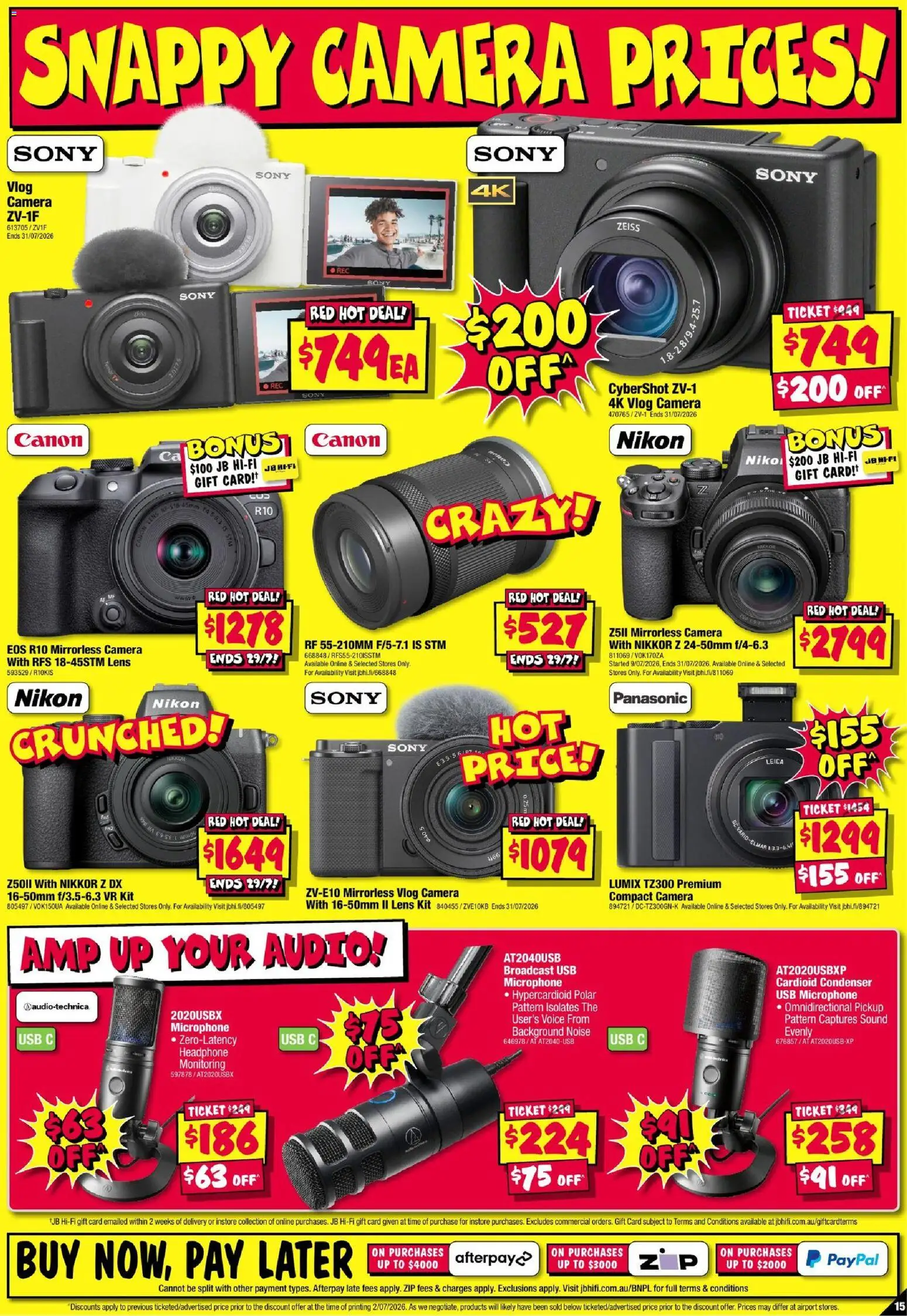 JB Hi-Fi catalogue - valid from 16/07/2026 | Page: 15 | Products: Camera, Audio, Microphone, Usb