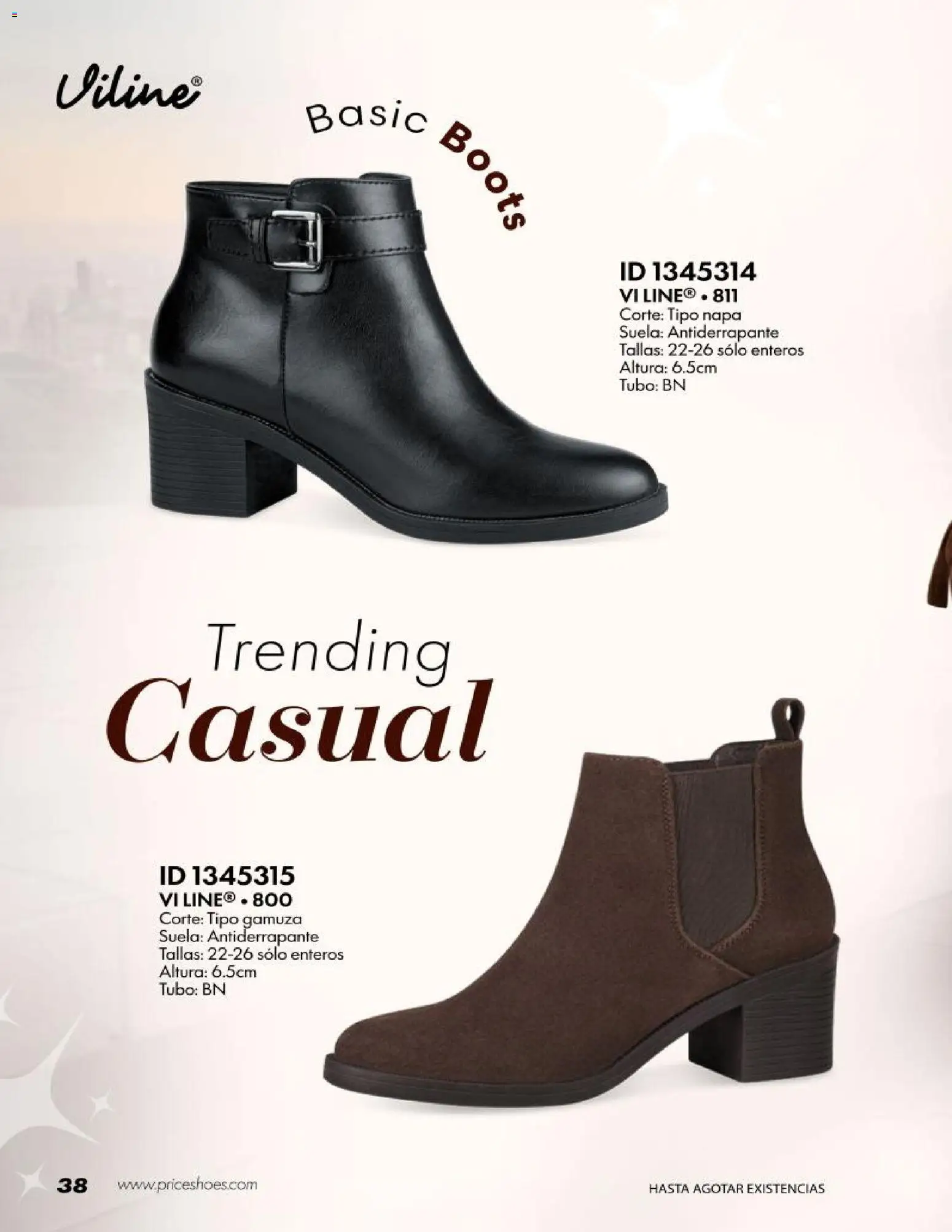 Nuevas ofertas de Price Shoes válidas en toda la República Mexicana desde el 20/10/2026. ¡Encuentra las mejores ofertas en Price Shoes catálogo Botines Basicos! | Página: 38