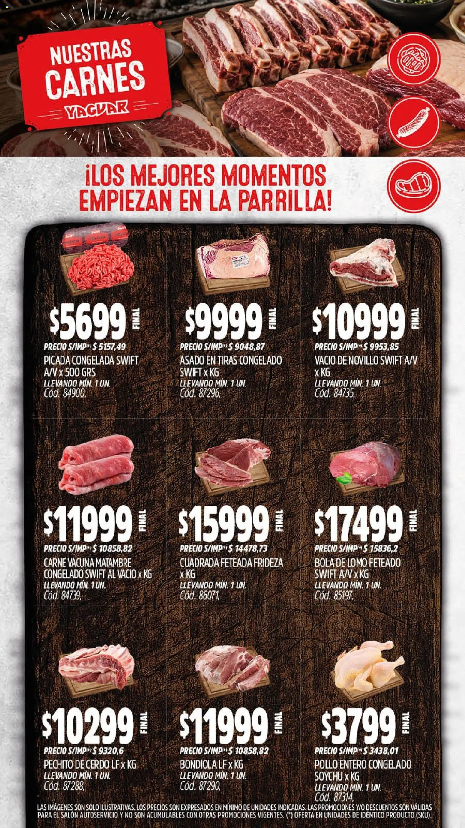 Yaguar - Oferta Semanal Jujuy │ válido desde el 07/09/2026 | Página: 7 | Productos: Lomo, Pollo, Carne, Cerdo
