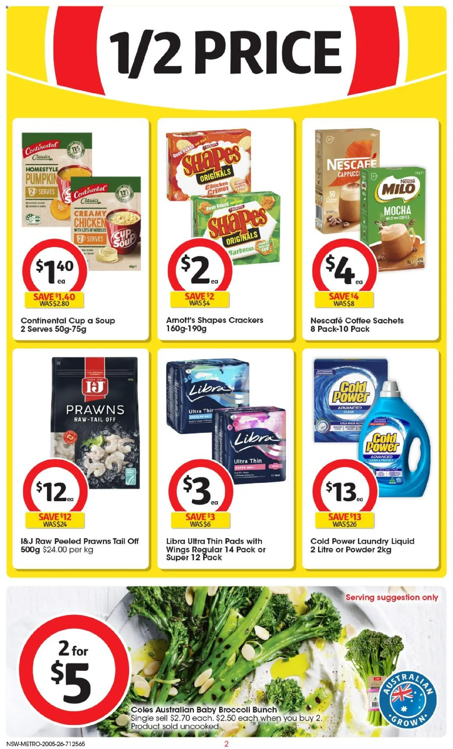 Coles catalogue - valid from 19.05.2026 | Page: 2 | Products: Coffee, Soup, Nescafe, Laundry