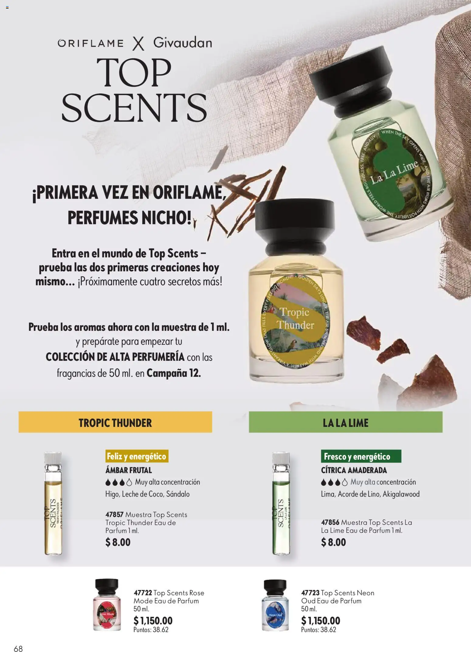 Nuevas ofertas de Oriflame válidas en toda la República Mexicana desde el 01/08/2026. ¡Encuentra las mejores ofertas en Oriflame campaña 11 2026! | Página: 68 | Productos: Leche, Perfumes, Top, Campana