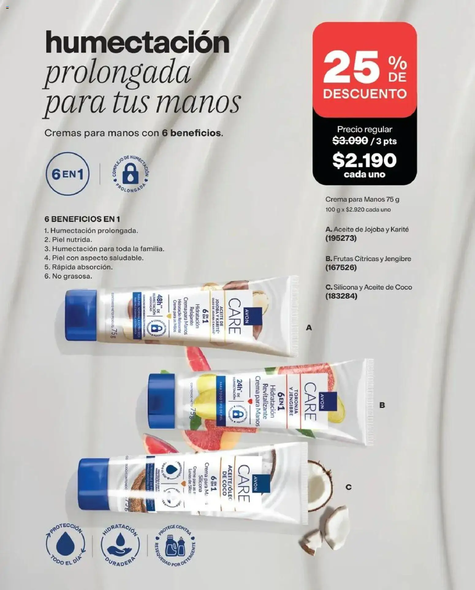 Catálogo Avon Campaña 13 │ válido desde el 31.08.2026 | Página: 102 | Productos: Aceite de coco, Coco, Aceite, Crema para manos