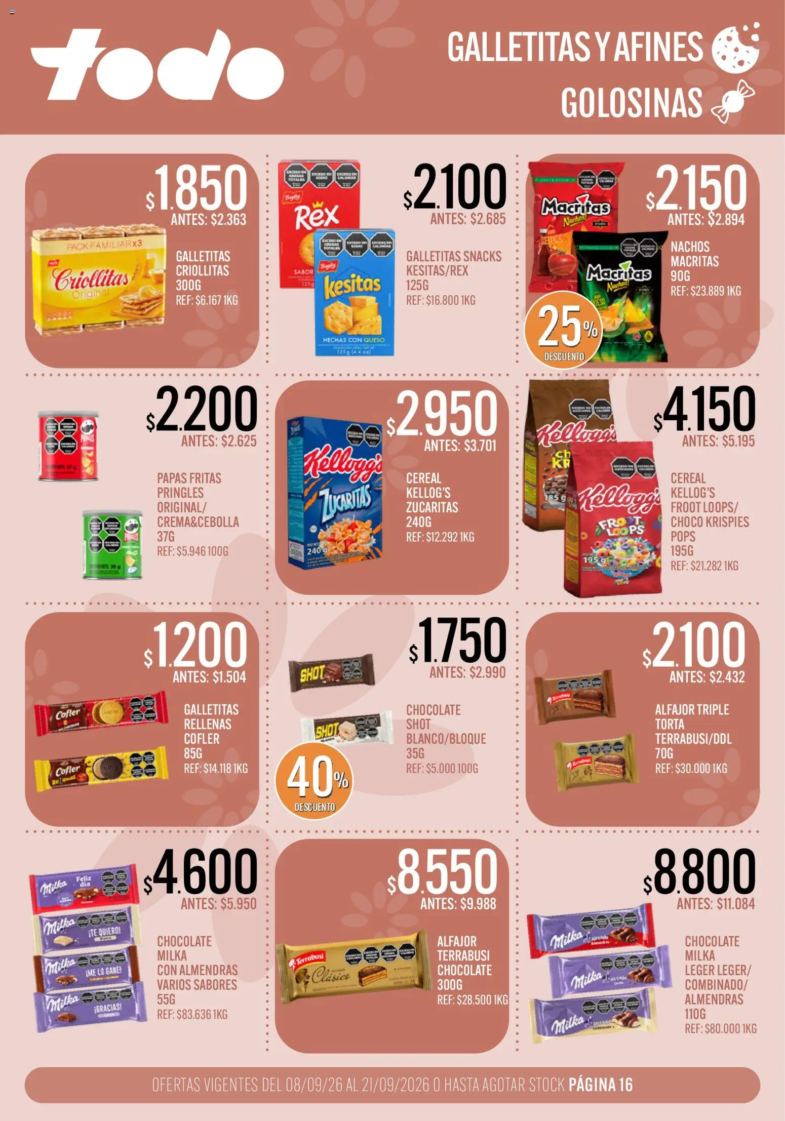 Supermercados TODO catálogo │ válido desde el 08/09/2026 | Página: 16
