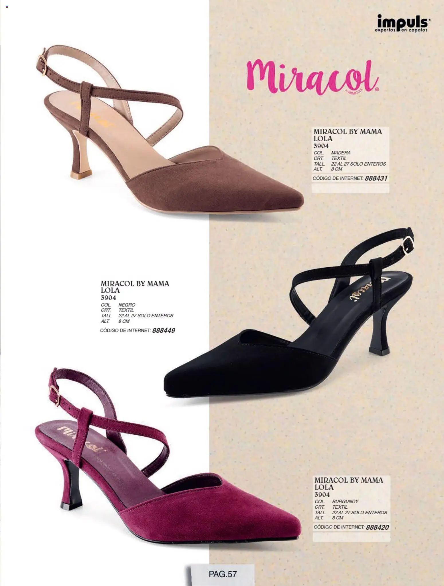 Nuevas ofertas de Impuls válidas en toda la República Mexicana desde el 01/07/2026. ¡Encuentra las mejores ofertas en Impuls catálogo Otoño Invierno! | Página: 59 | Productos: Zapatos