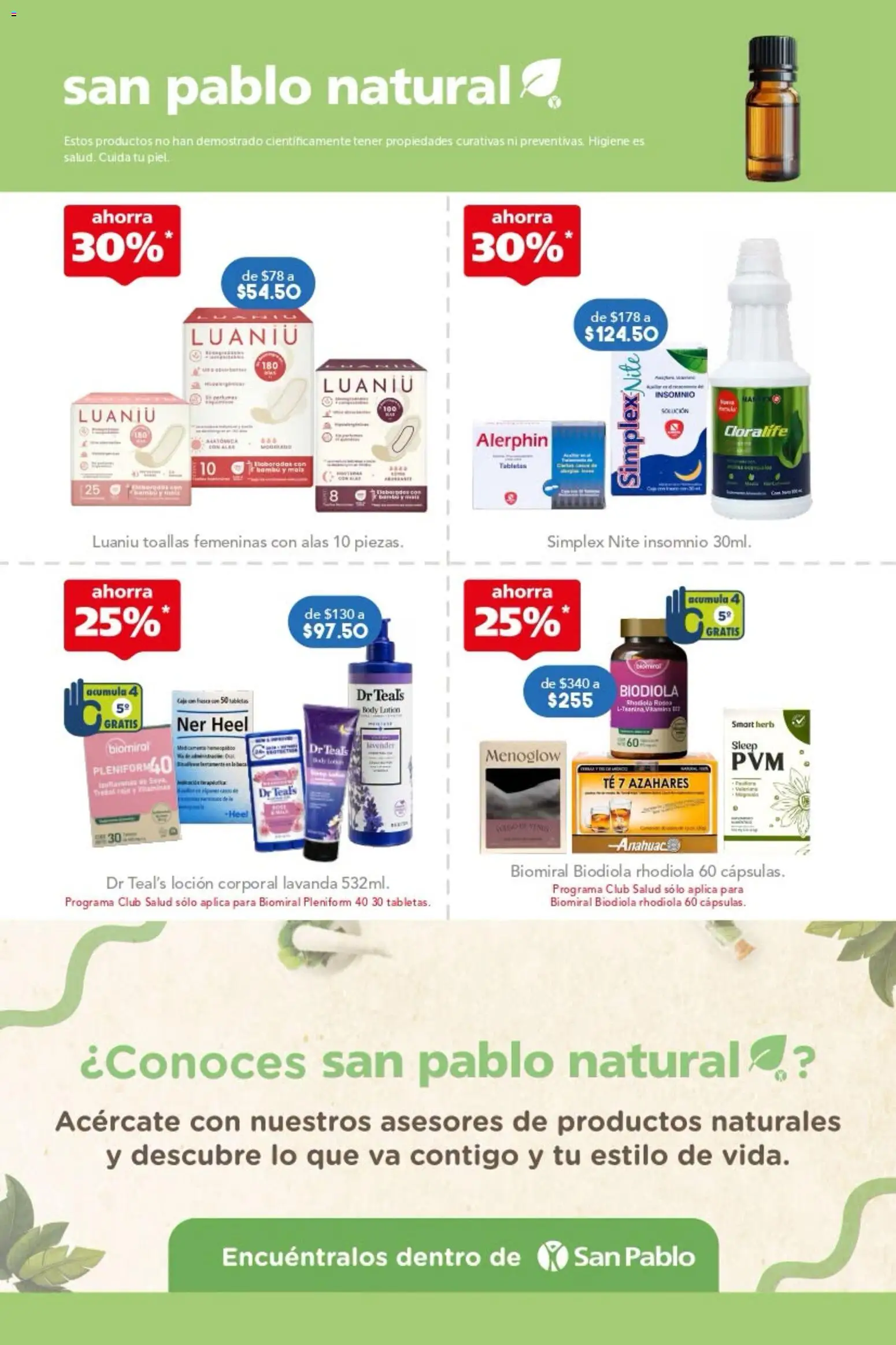 Nuevas ofertas de Farmacia San Pablo válidas en toda la República Mexicana desde el 18/10/2026. ¡Encuentra las mejores ofertas en Farmacia San Pablo catálogo! | Página: 10