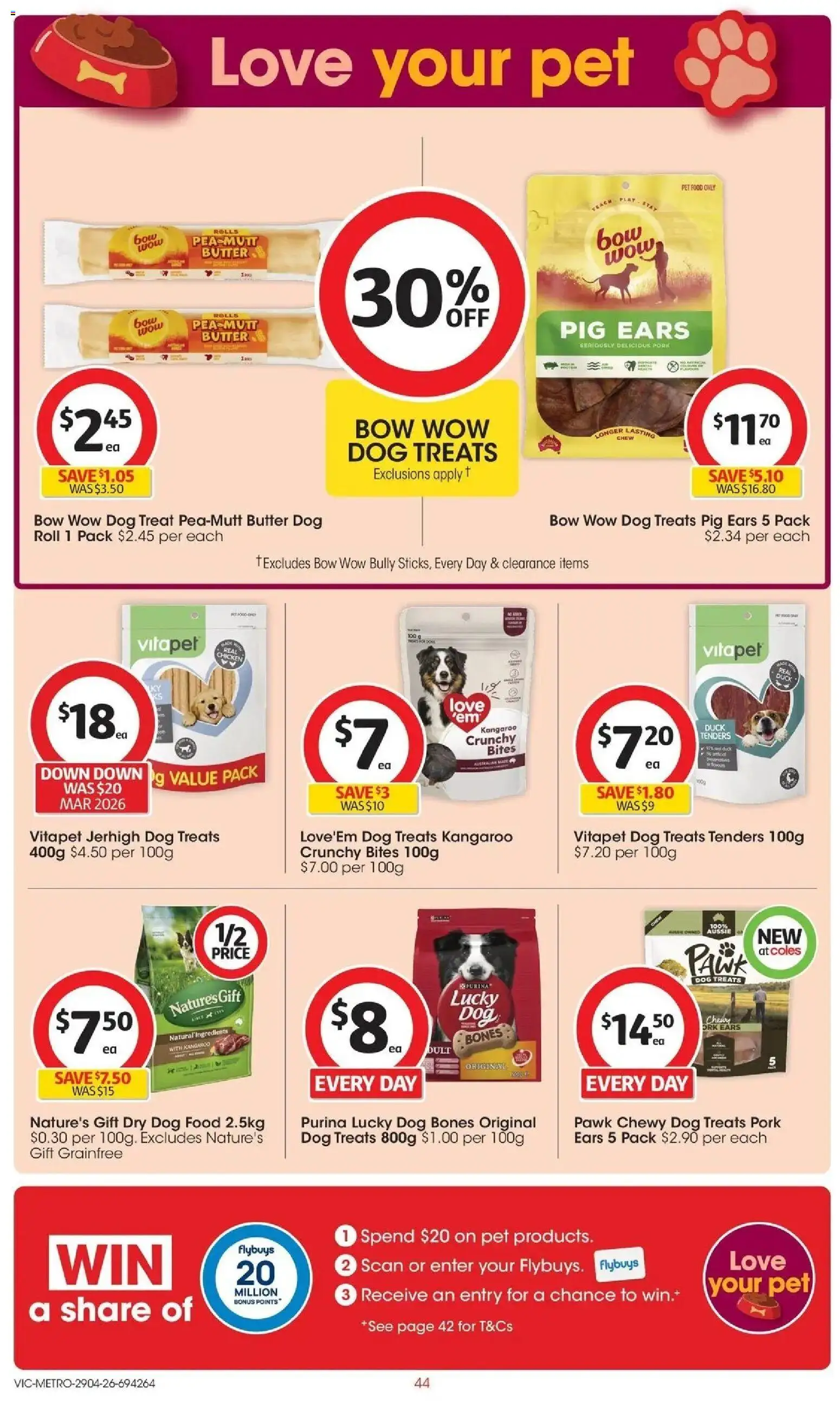 Coles catalogue - valid from 28.04.2026 | Page: 44 | Products: Butter, Duck, Pork, Pea