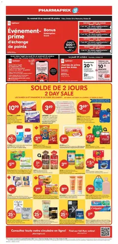 Preview of Pharmaprix weekly flyer / circulaire from shop Pharmaprix valid from Oct 24, 2026