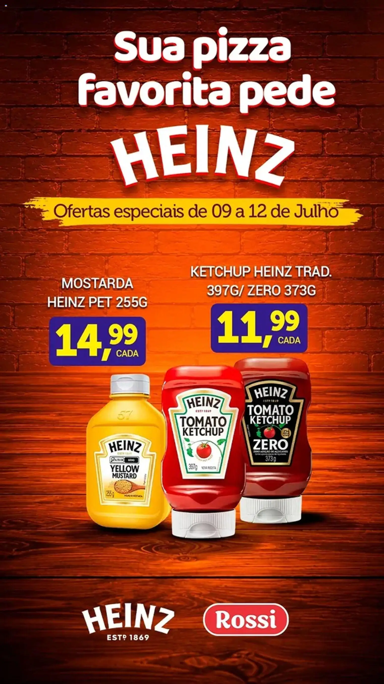 Rossi Supermercados Folheto - válido de 09/07/2026 | Página: 2 | Produtos: Pizza, Ketchup