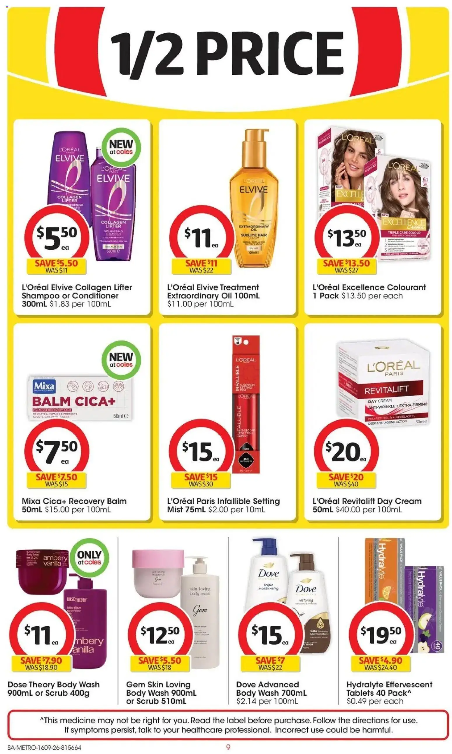 ﻿Coles catalogue valid from 16/09/2026 > Online Australia | Page: 9 | Products: Conditioner, Scrub, Body scrub, Collagen
