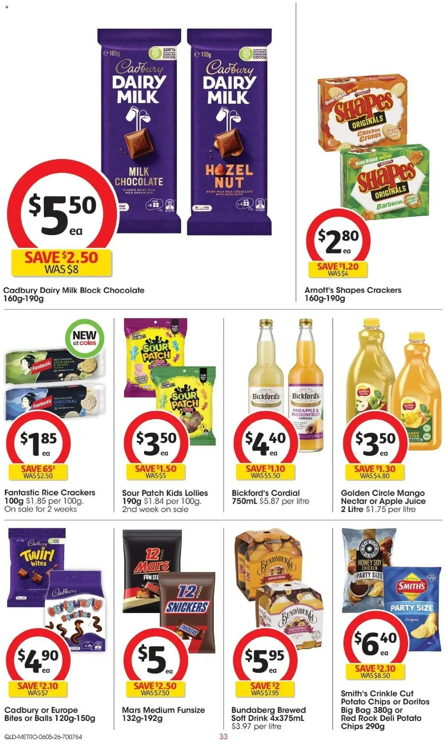 Coles catalogue - valid from 05.05.2026 | Page: 33 | Products: Ginger, Honey, Sour cream, Bag