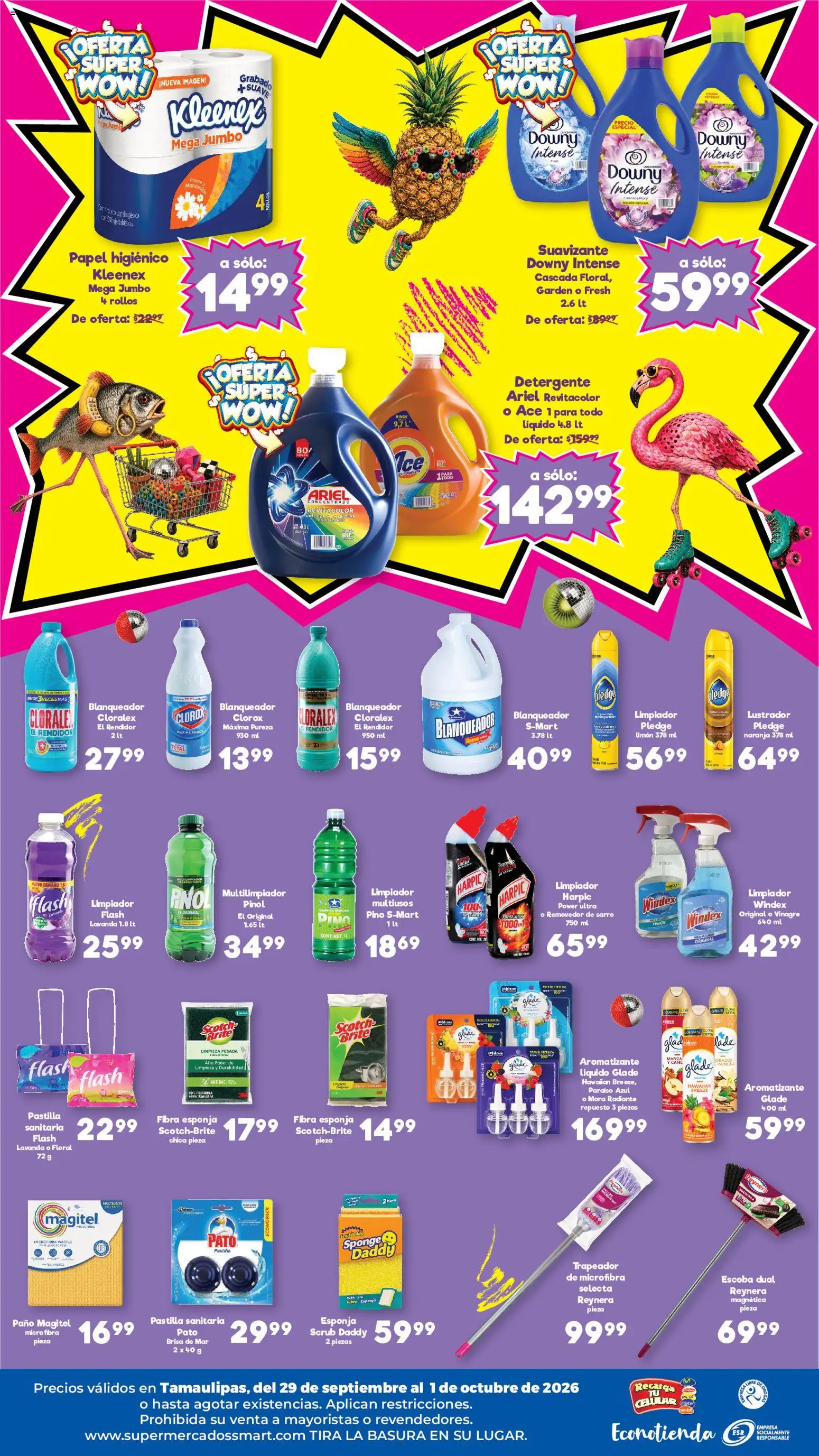 Nuevas ofertas de S-Mart válidas en toda la República Mexicana desde el 29/09/2026. ¡Encuentra las mejores ofertas en S-Mart folleto Ofertas de feria Matamoros, Nuevo Laredo, Reynosa! | Página: 2
