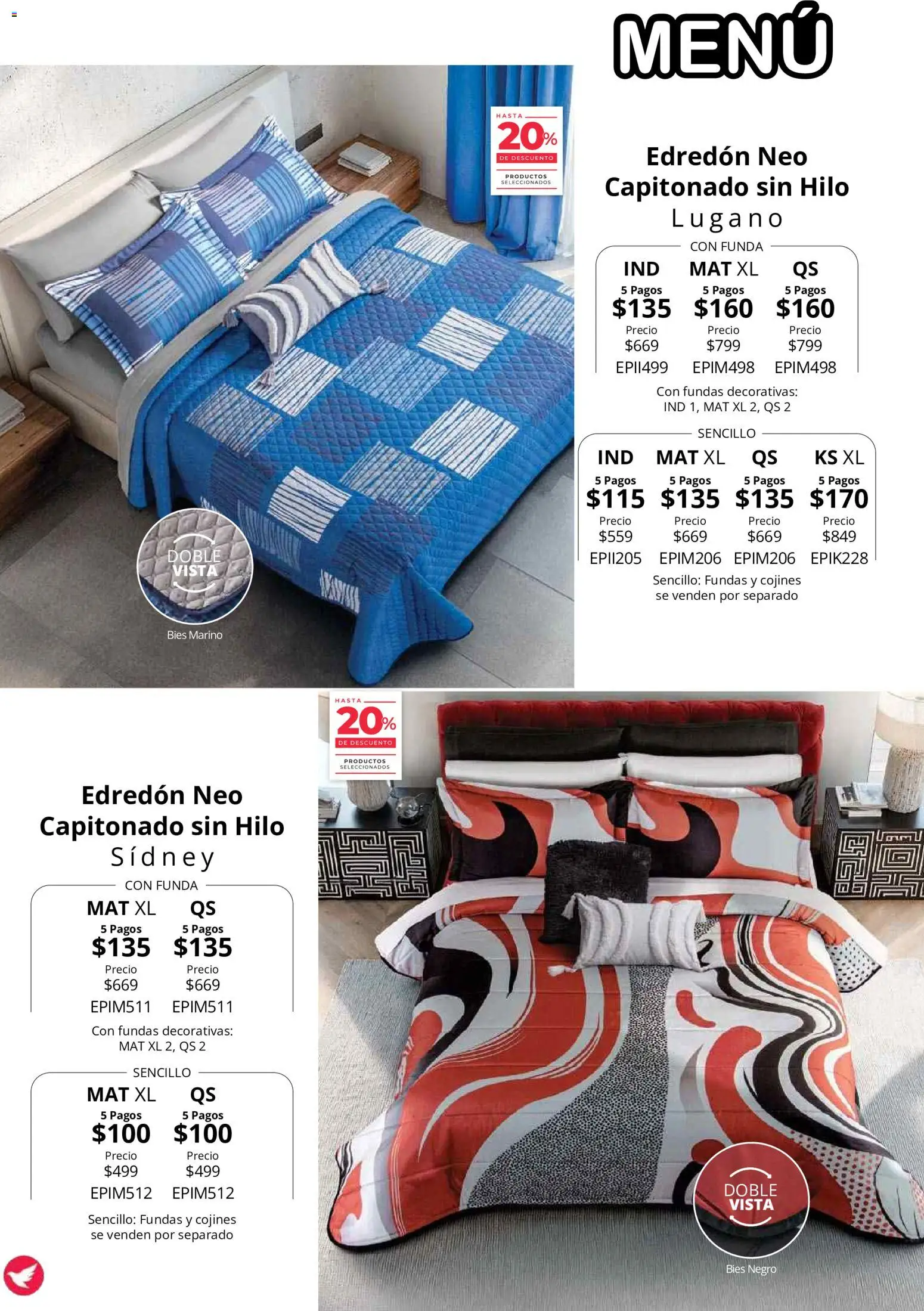Nuevas ofertas de Colchas Concord válidas en toda la República Mexicana desde el 01/08/2026. ¡Encuentra las mejores ofertas en Colchas Concord catálogo! | Página: 77 | Productos: Funda