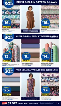 Preview of Spotlight catalogue - valid from 15/07/2026 | Page: 17 | Products: Linen, Duck, Dress, Washer