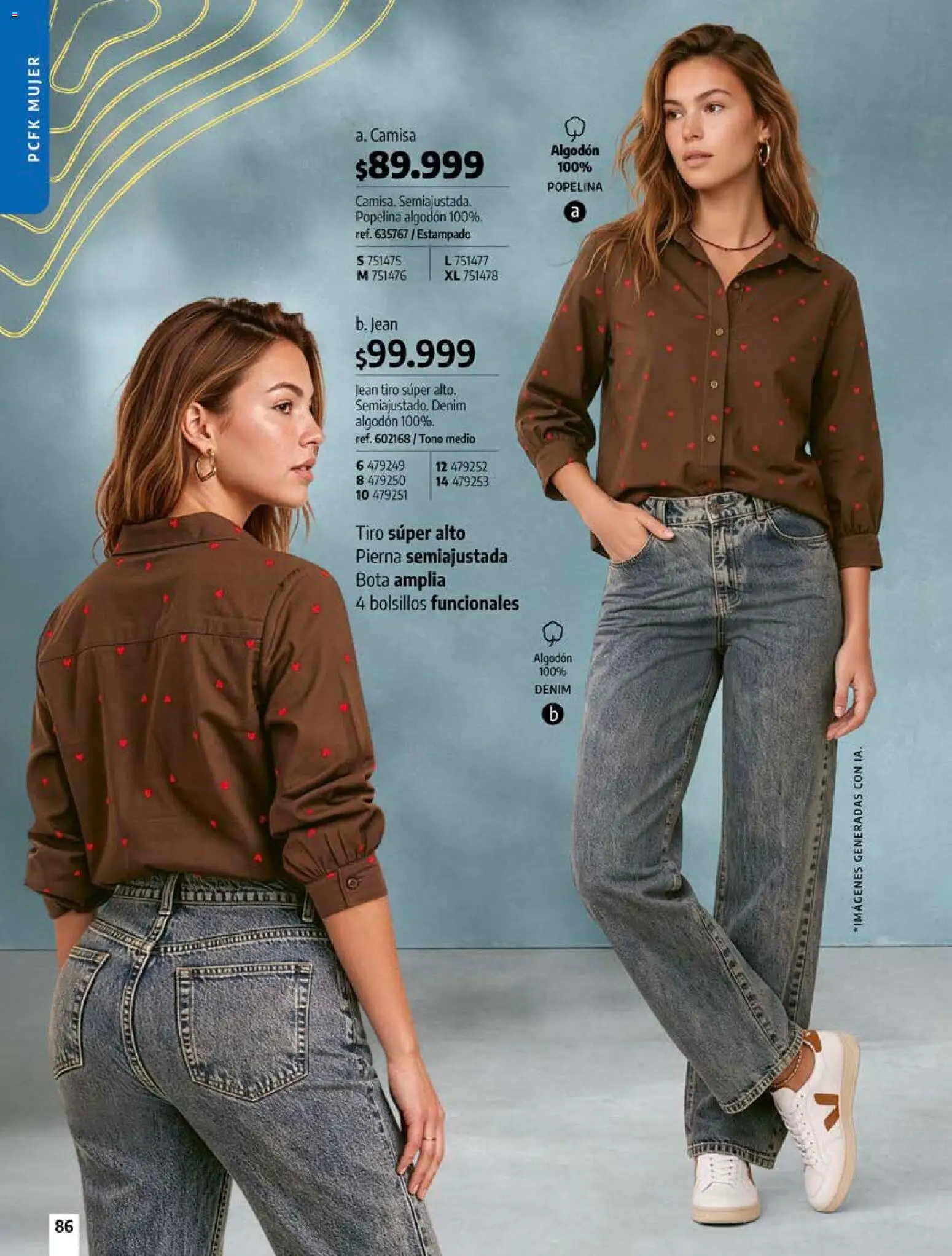 Pacifika revista - valida desde el 18/10/2026 | Página: 86 | Productos: Algodón, Pierna, Jean, Camisa
